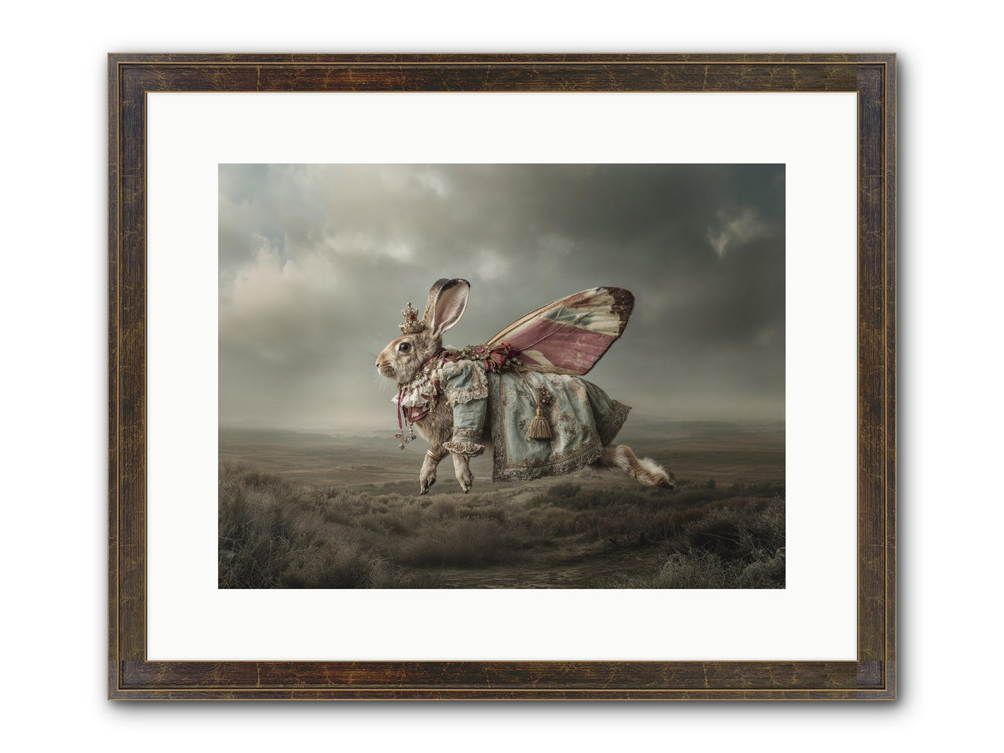 When Petals Fall Upward No.2 Framed Print - Slimwoods Black/Gold 16x12