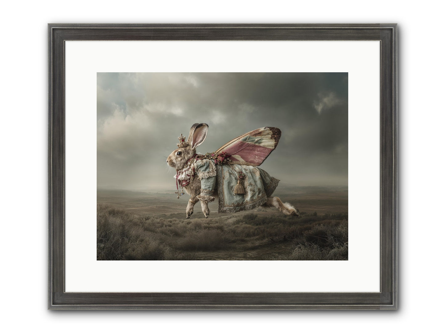 When Petals Fall Upward No.2 Framed Print - Slimwoods Black/Silver 16x12