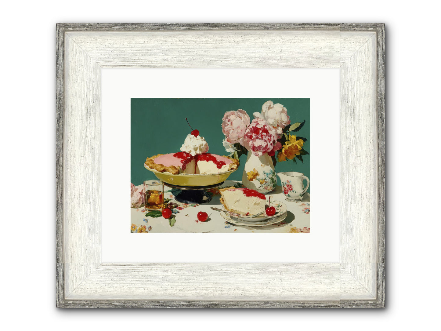 When Pie Was Paradise Framed Print - Driftwood White 12x9