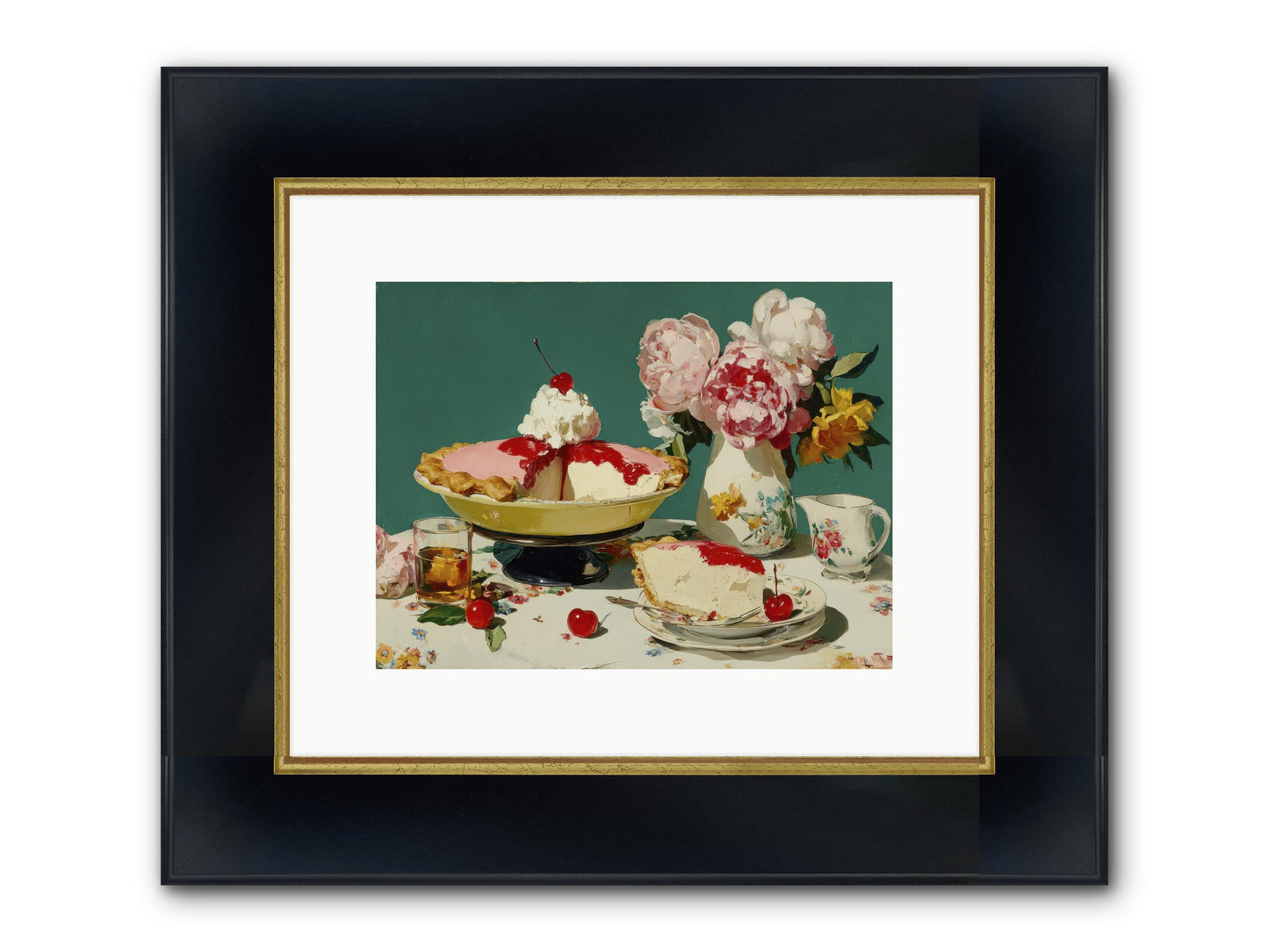 When Pie Was Paradise Framed Print - Wide Black w/Gold 12x9