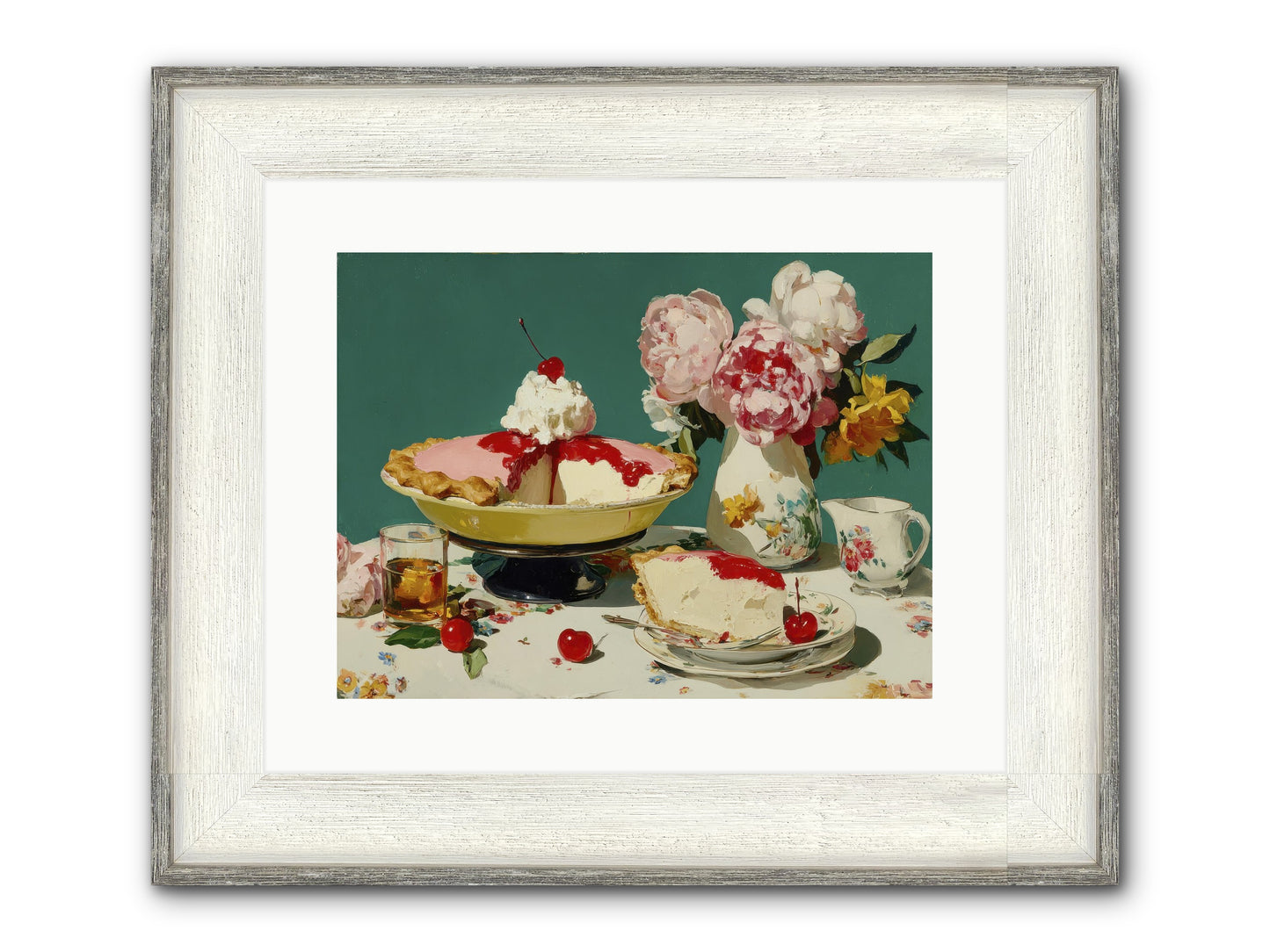 When Pie Was Paradise Framed Print - Driftwood White 16x12