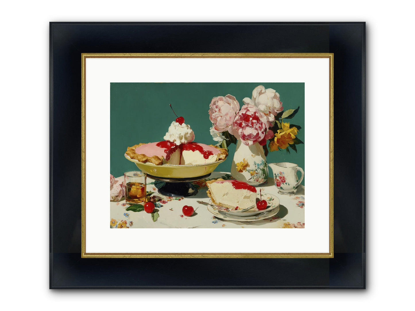 When Pie Was Paradise Framed Print - Wide Black w/Gold 16x12