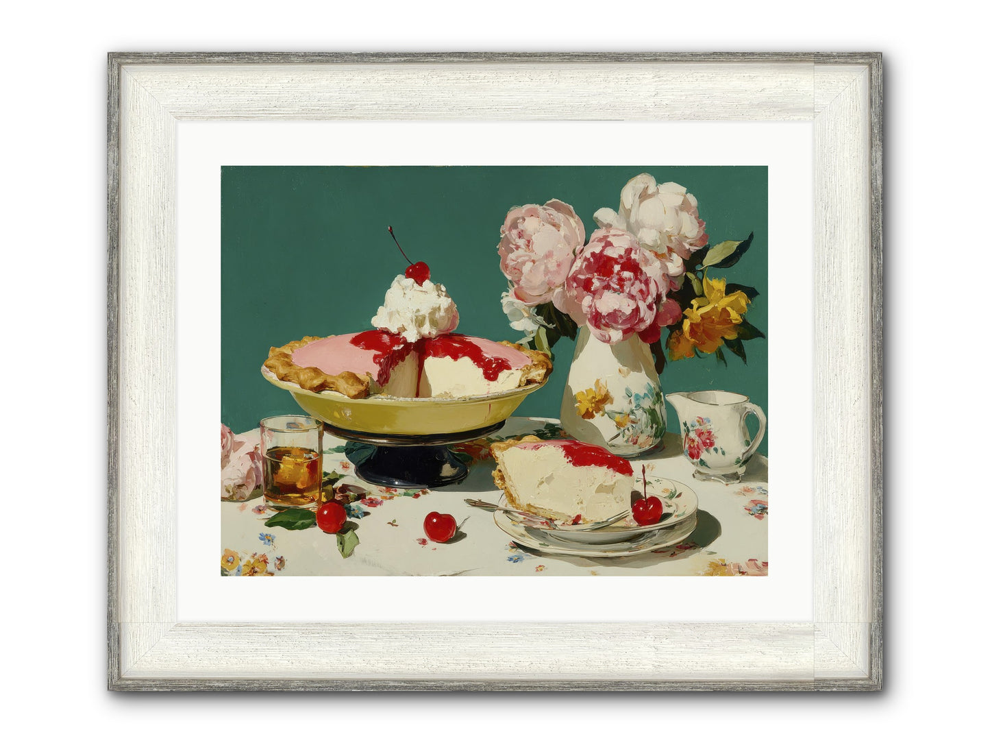 When Pie Was Paradise Framed Print - Driftwood White 24x18