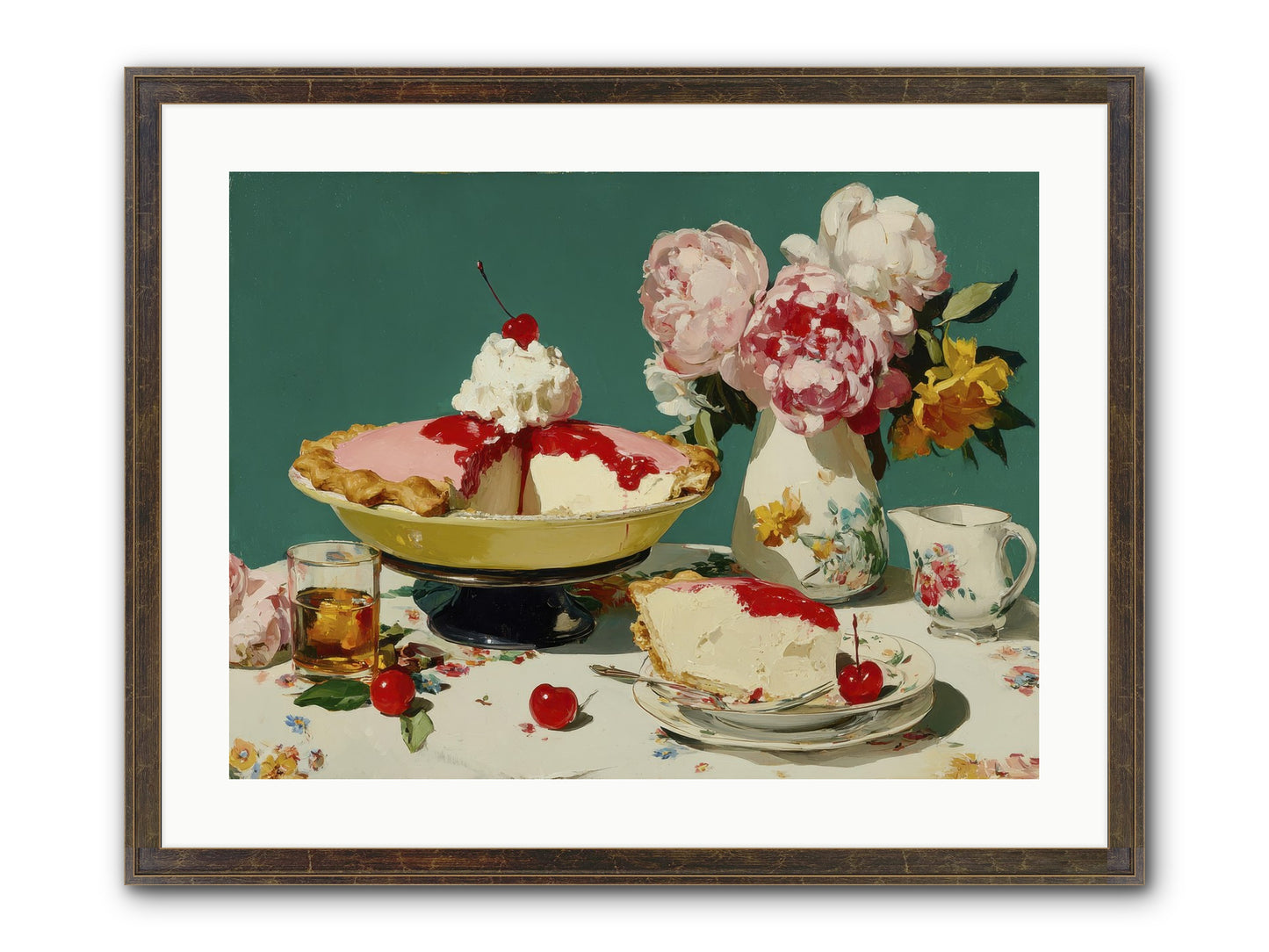 When Pie Was Paradise Framed Print - Slimwoods Black/Gold 24x18