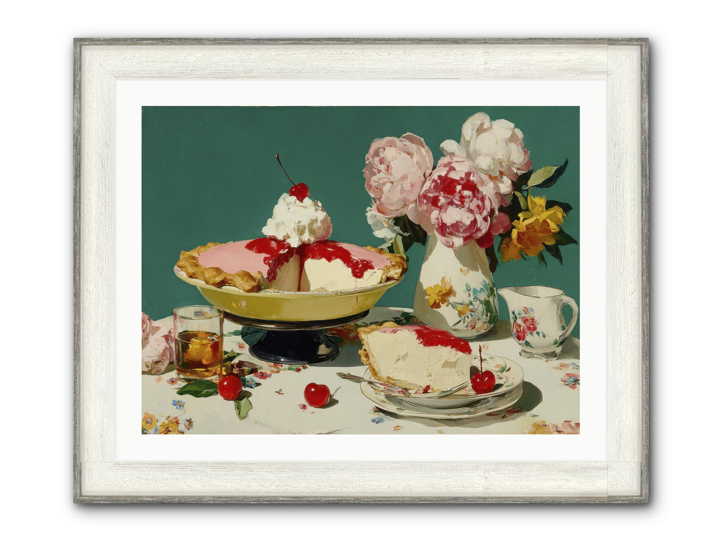 When Pie Was Paradise Framed Print - Driftwood White 32x24