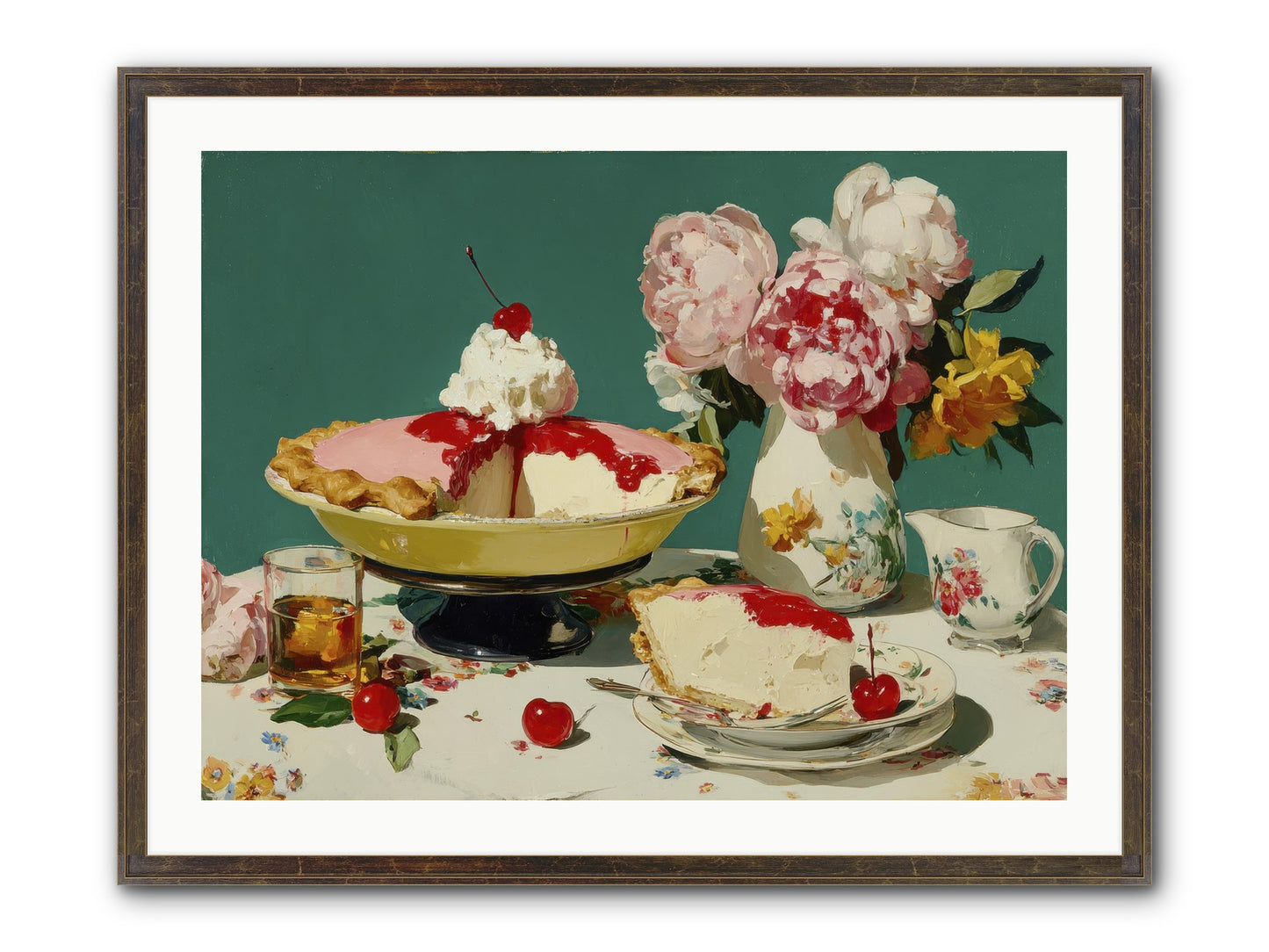 When Pie Was Paradise Framed Print - Slimwoods Black/Gold 32x24