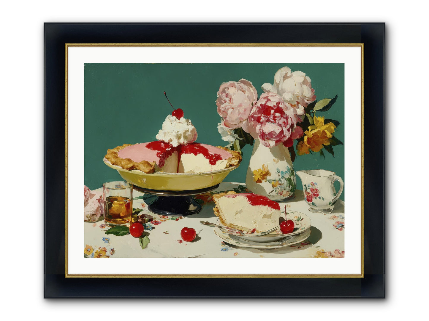 When Pie Was Paradise Framed Print - Wide Black w/Gold 32x24