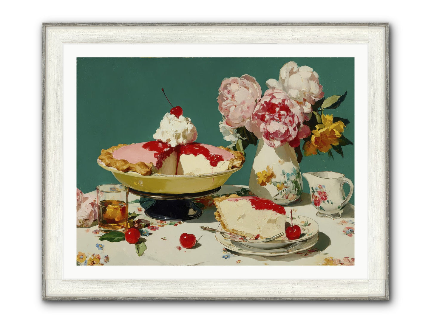 When Pie Was Paradise Framed Print - Driftwood White 40x30