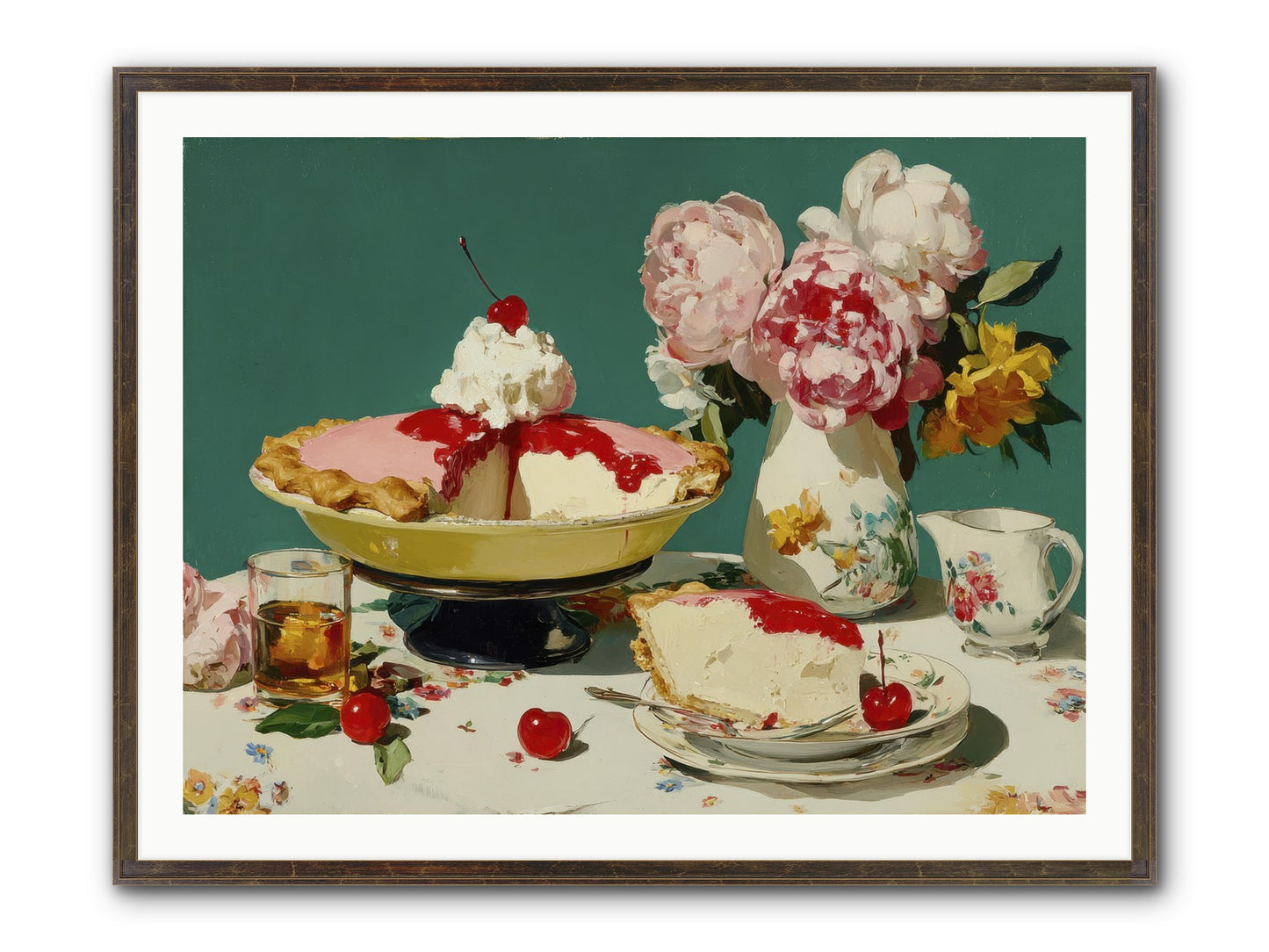 When Pie Was Paradise Framed Print - Slimwoods Black/Gold 40x30