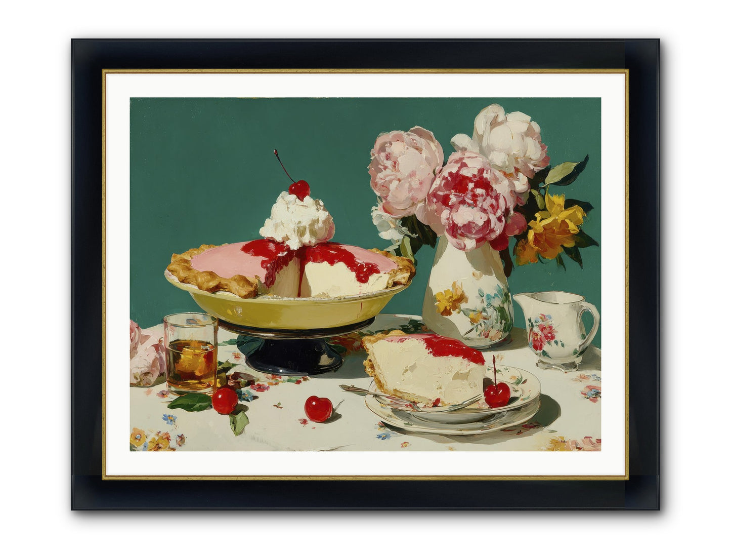 When Pie Was Paradise Framed Print - Wide Black w/Gold 40x30
