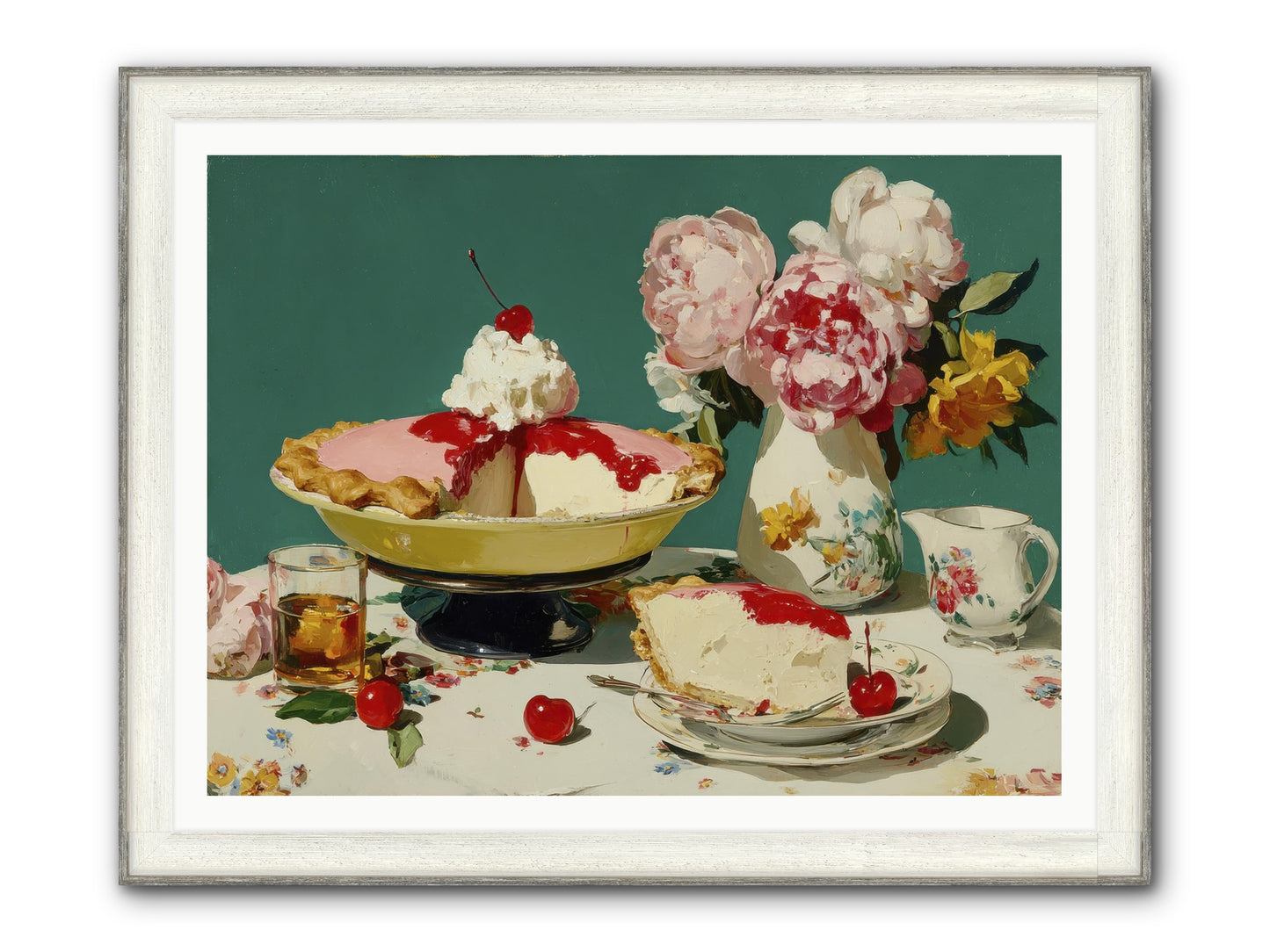 When Pie Was Paradise Framed Print - Driftwood White 48x36