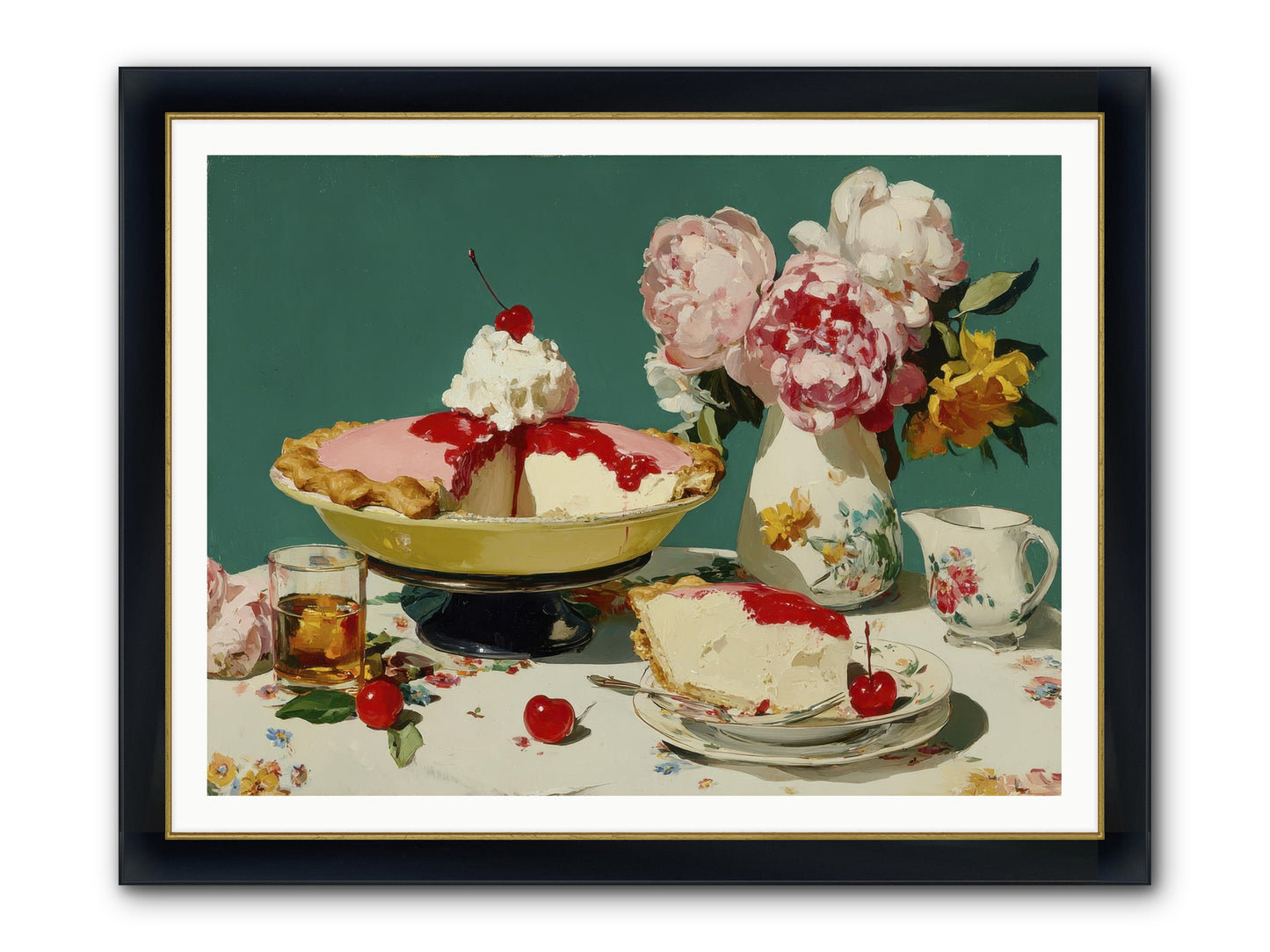 When Pie Was Paradise Framed Print - Wide Black w/Gold 48x36