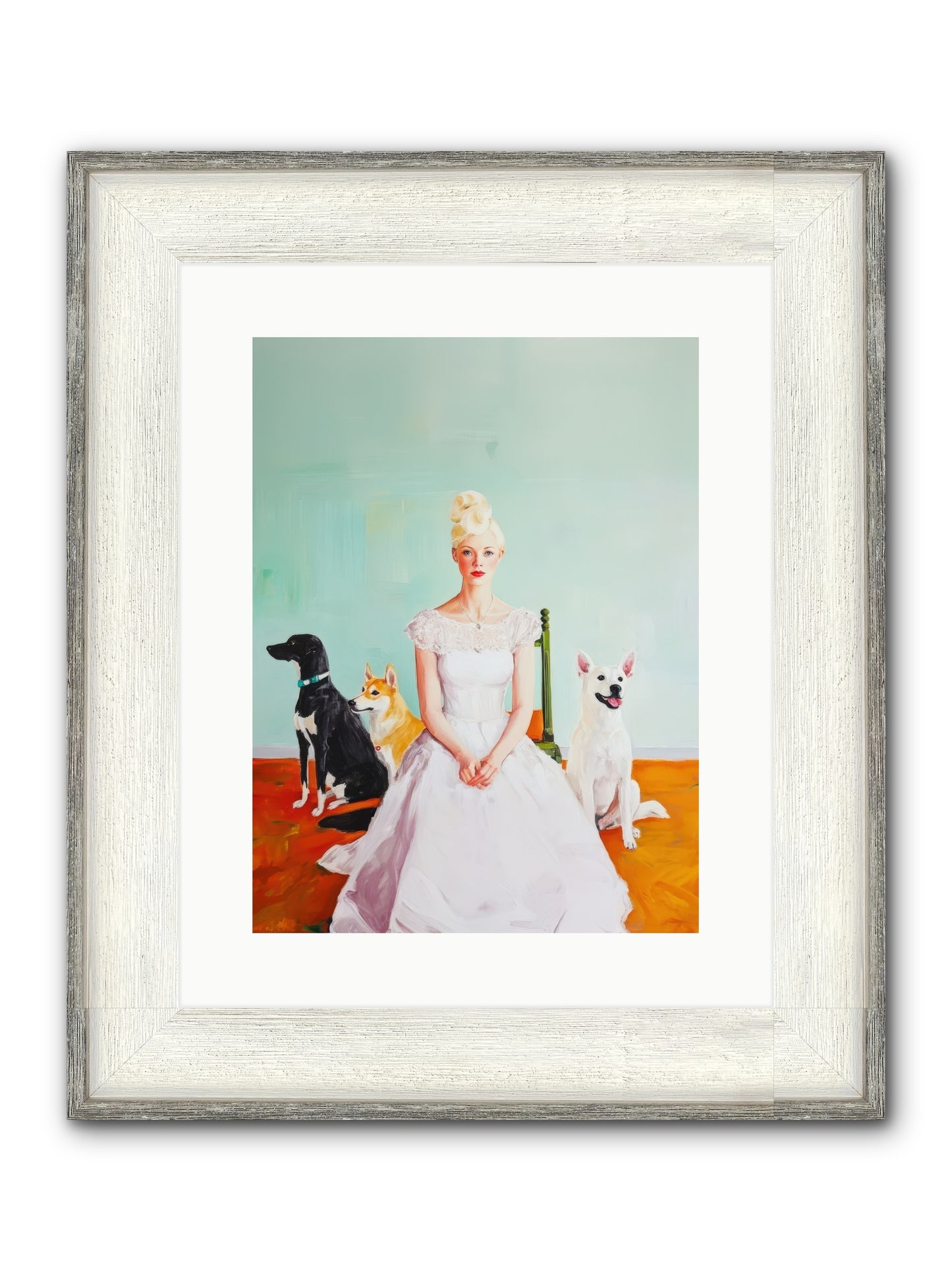 When Quiet Held Wonder Framed Print - Driftwood White 12x16