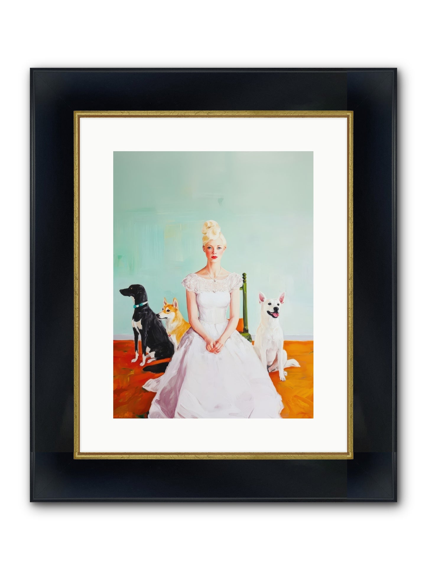 When Quiet Held Wonder Framed Print - Wide Black w/Gold 12x16