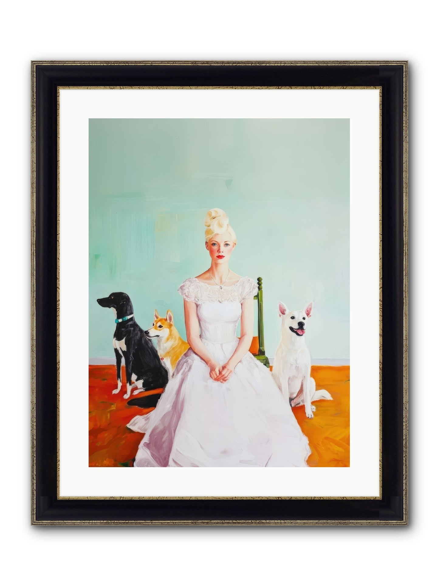 When Quiet Held Wonder Framed Print - Black & Gold 18x24