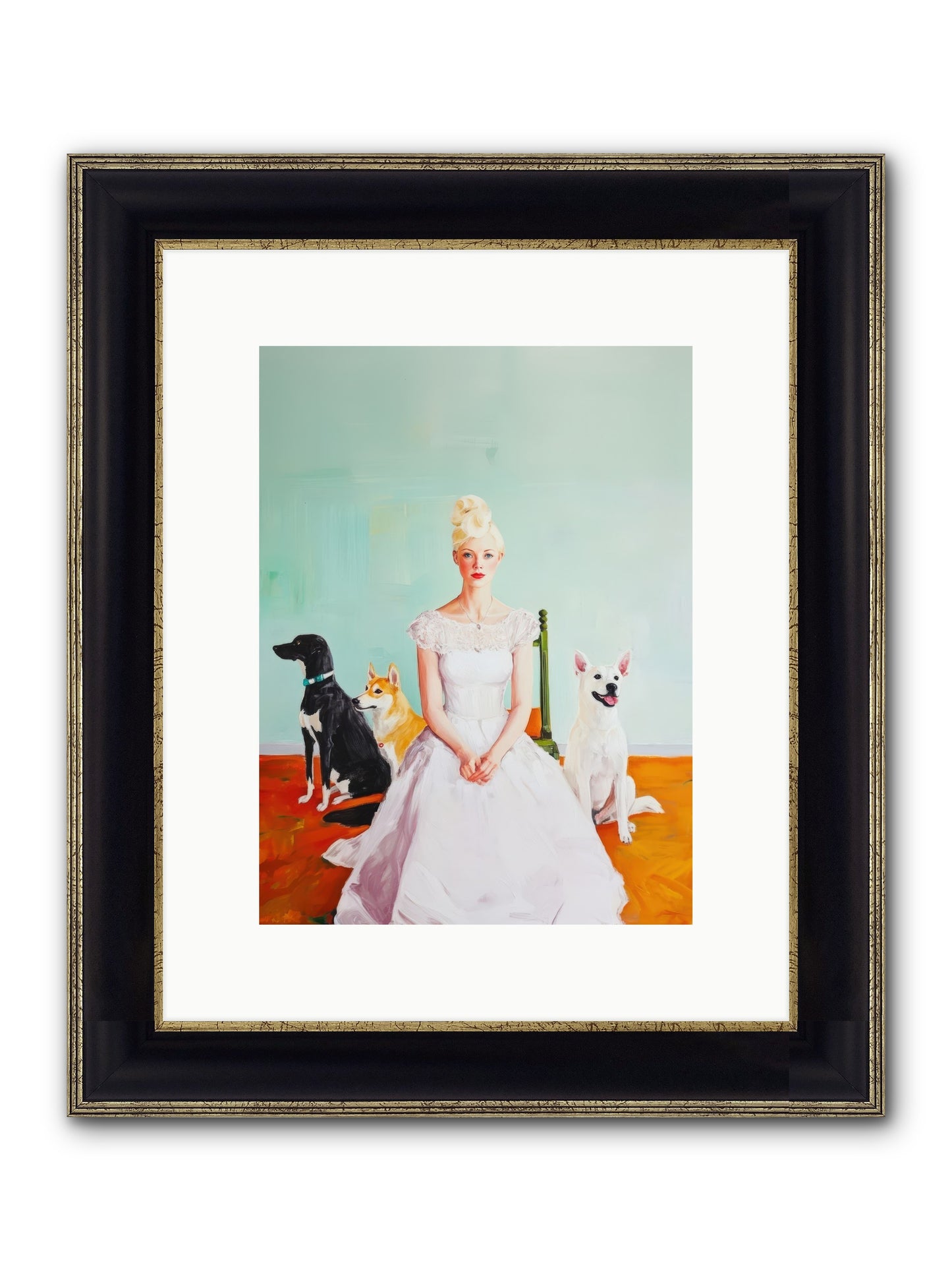 When Quiet Held Wonder Framed Print - Black & Gold 9x12