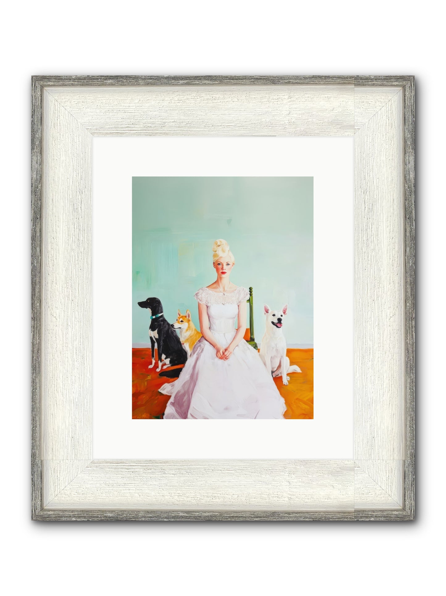 When Quiet Held Wonder Framed Print - Driftwood White 9x12
