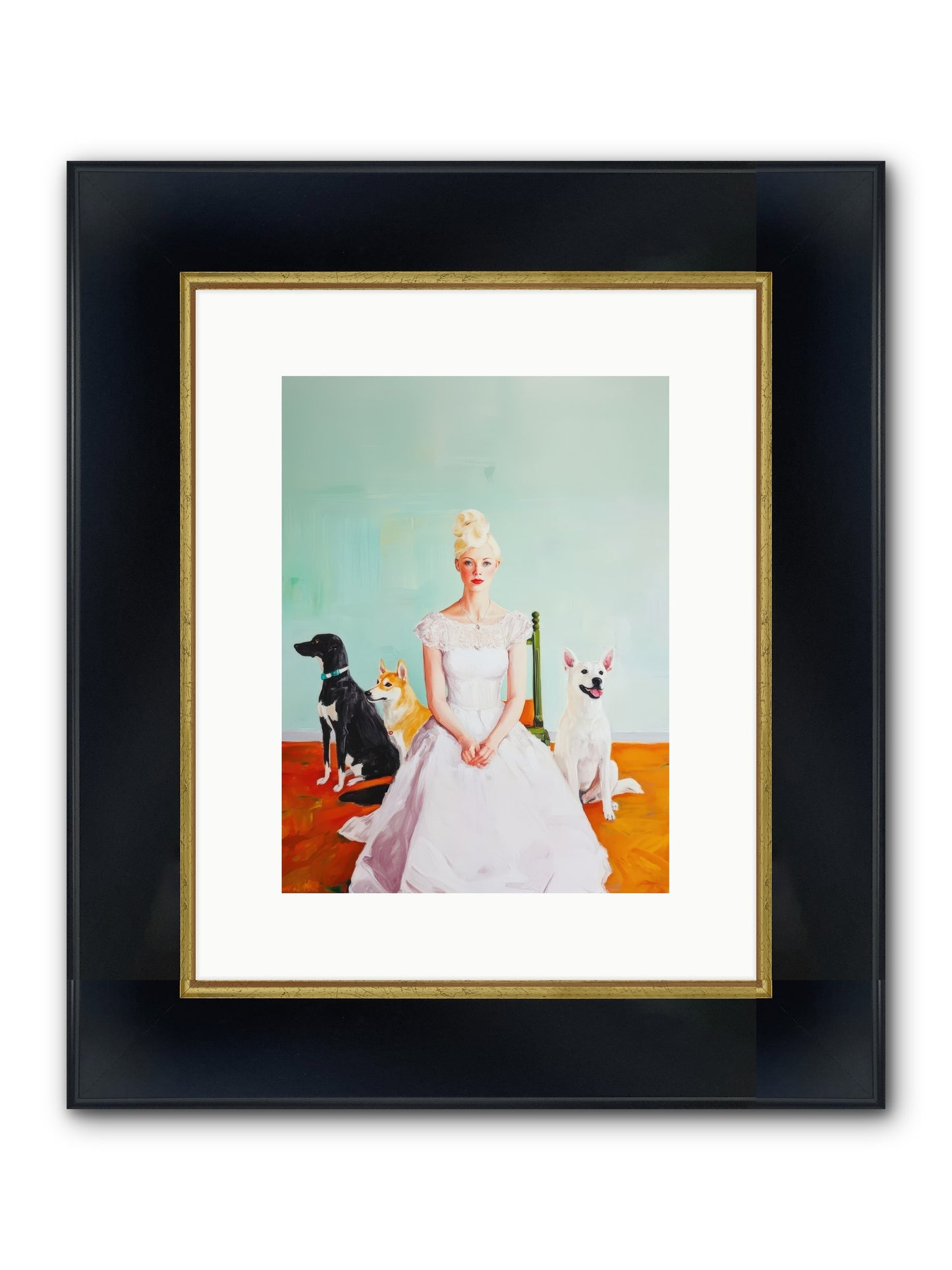 When Quiet Held Wonder Framed Print - Wide Black w/Gold 9x12