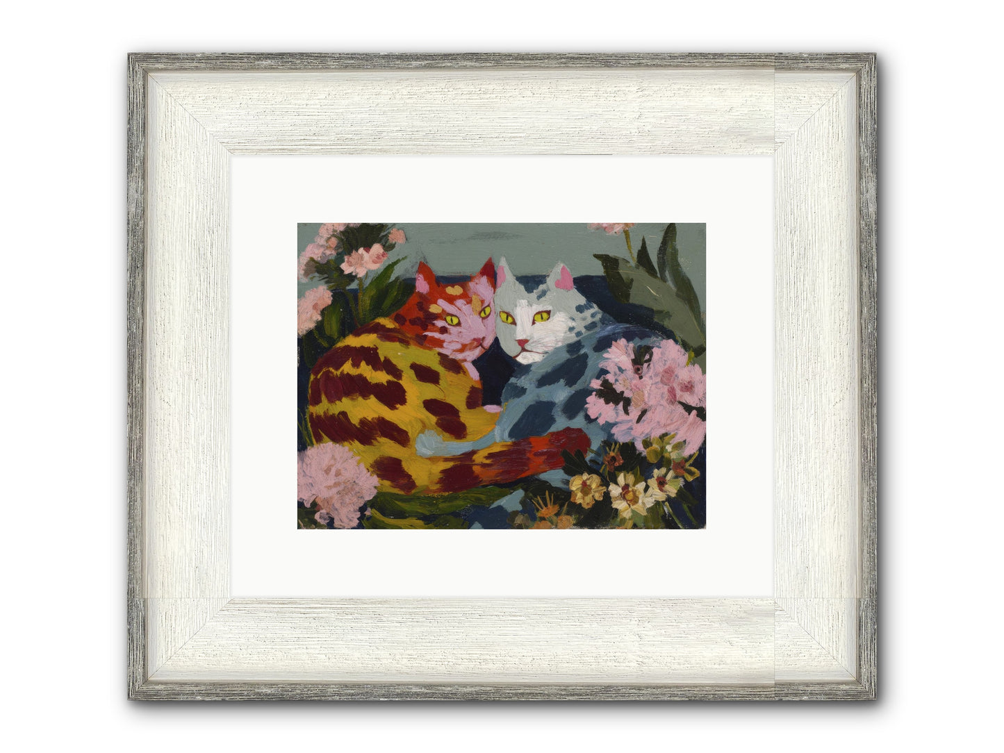 When September Lingered Framed Print - Driftwood White 12x9