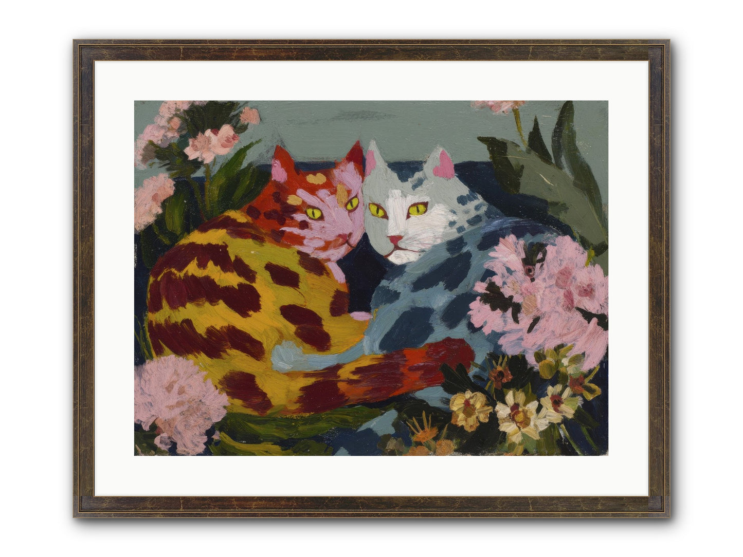 When September Lingered Framed Print - Slimwoods Black/Gold 24x18