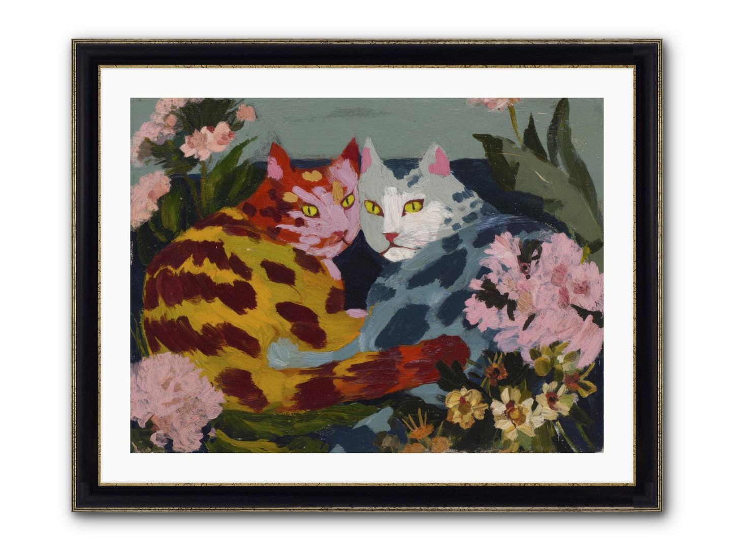 When September Lingered Framed Print - Black & Gold 32x24