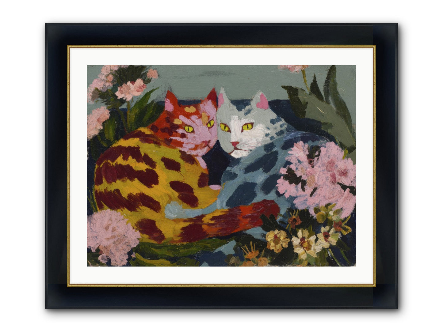 When September Lingered Framed Print - Wide Black w/Gold 32x24