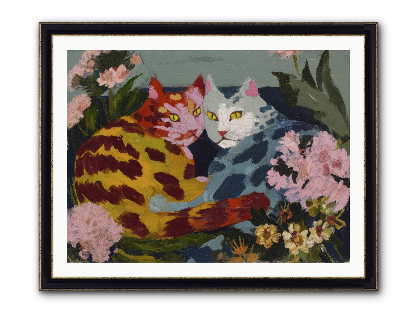 When September Lingered Framed Print - Black & Gold 40x30