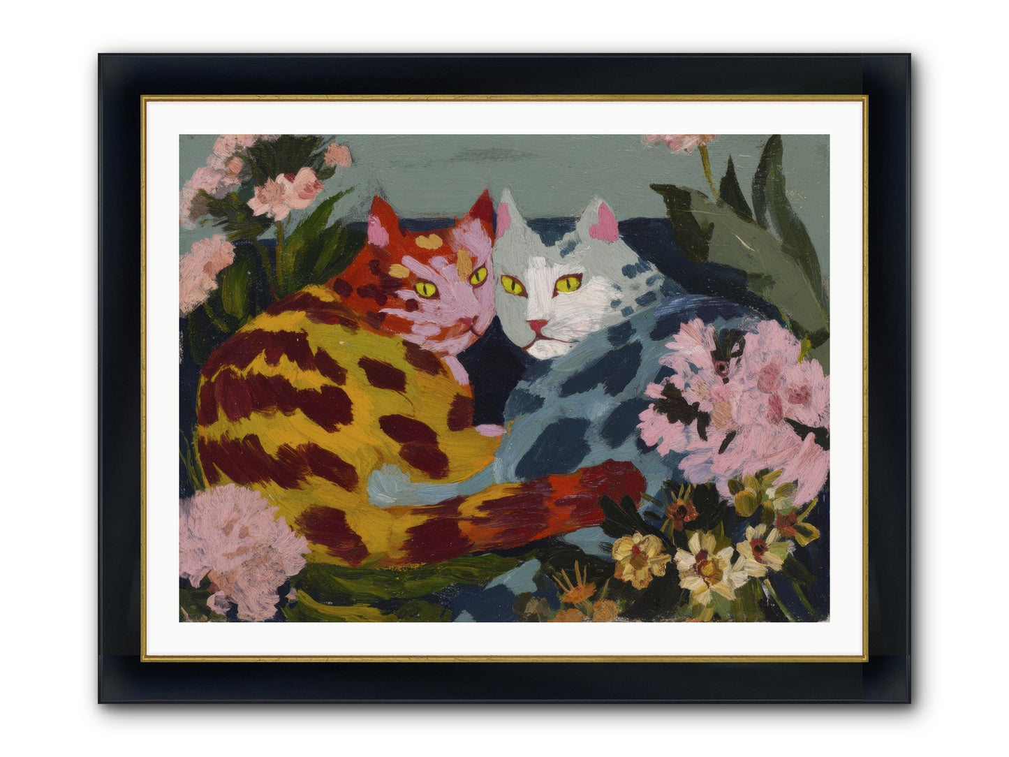 When September Lingered Framed Print - Wide Black w/Gold 40x30