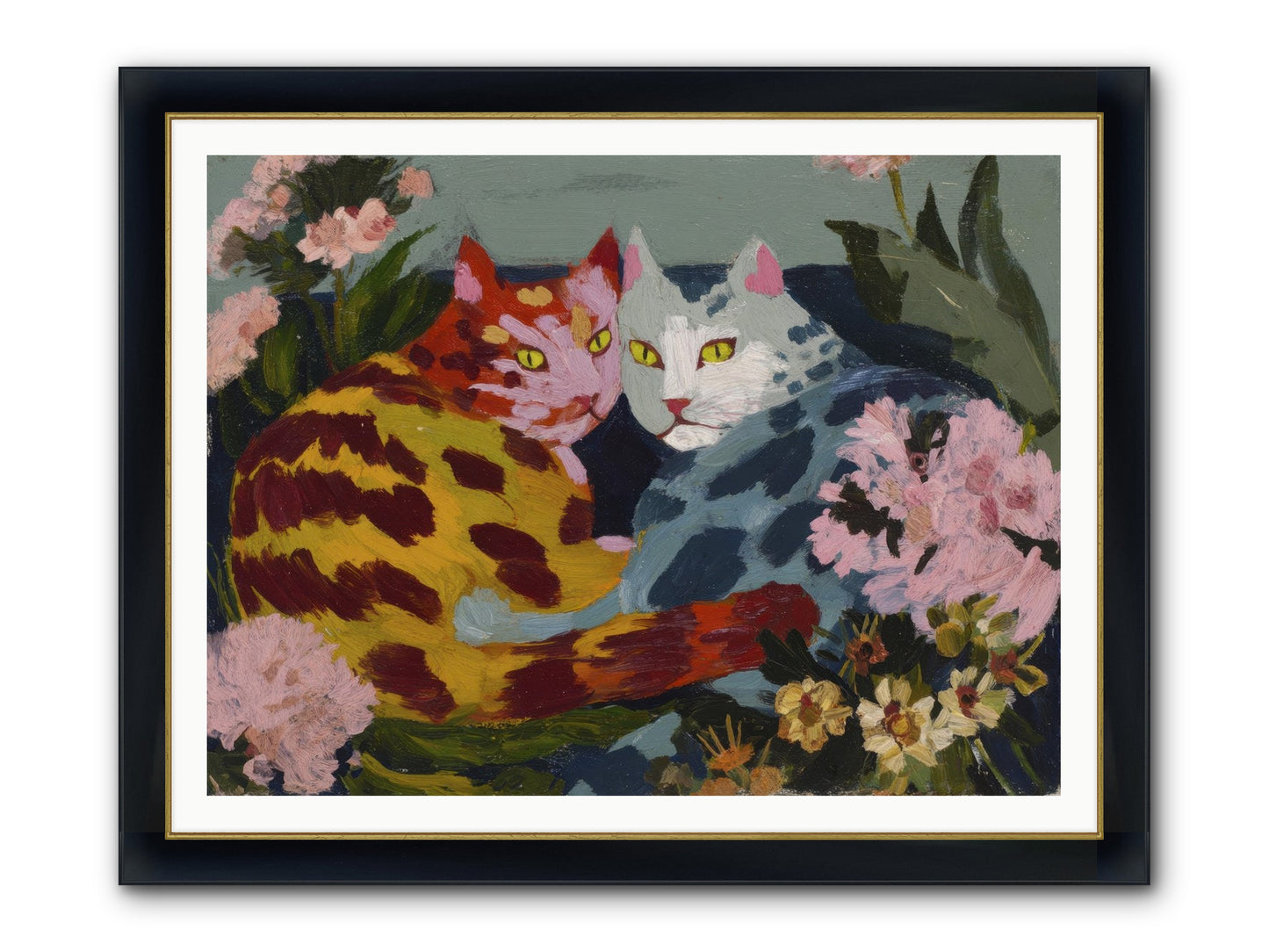 When September Lingered Framed Print - Wide Black w/Gold 48x36