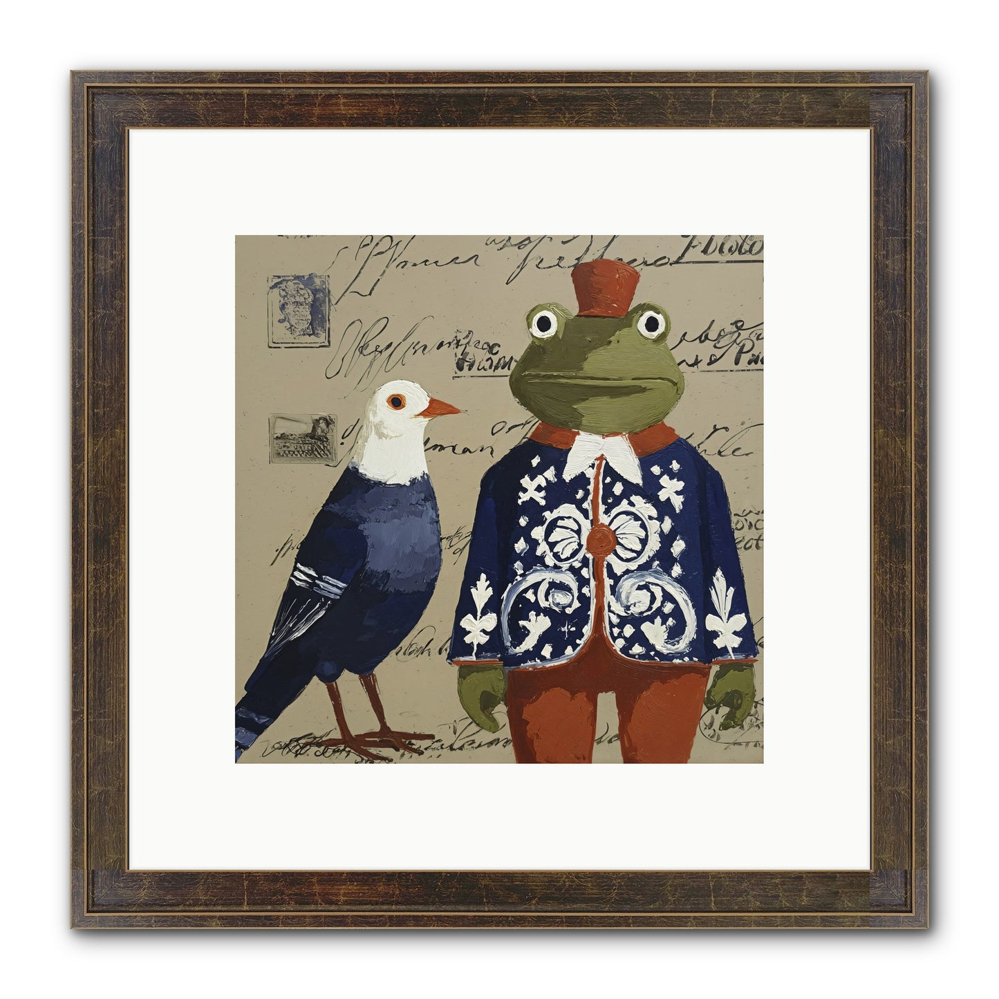 When Serendipity Enters Framed Print - Slimwoods Black/Gold 10x10