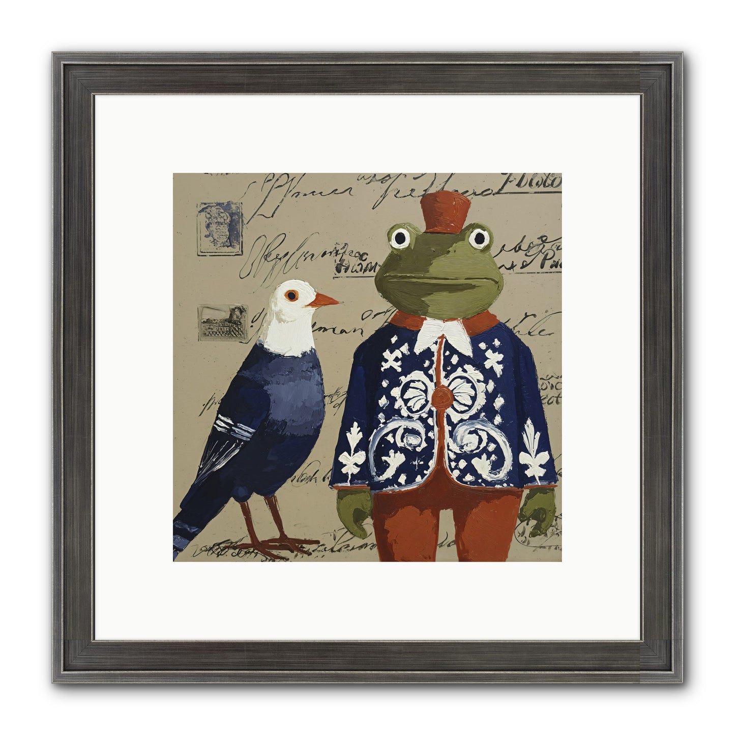 When Serendipity Enters Framed Print - Slimwoods Black/Silver 10x10