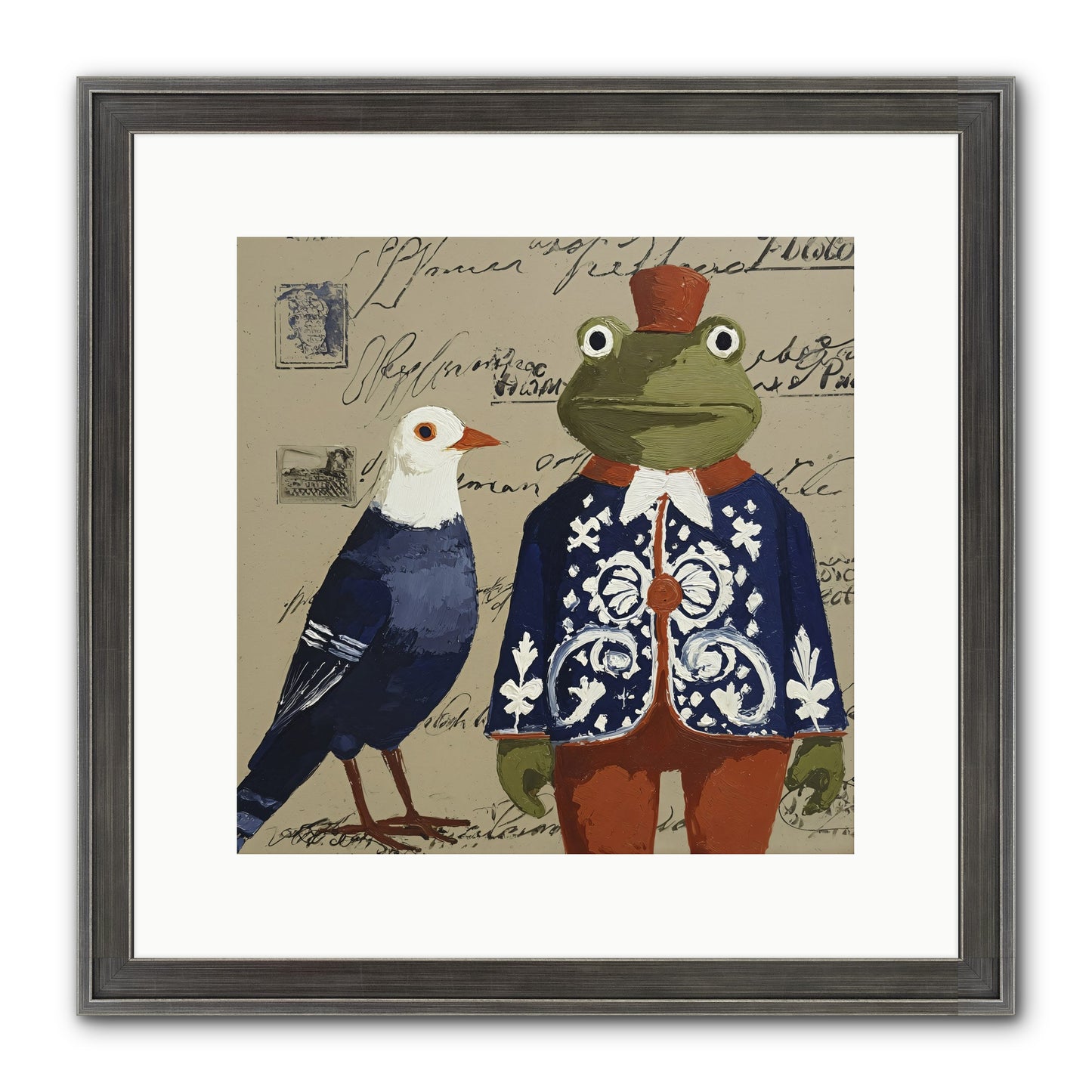 When Serendipity Enters Framed Print - Slimwoods Black/Silver 12x12