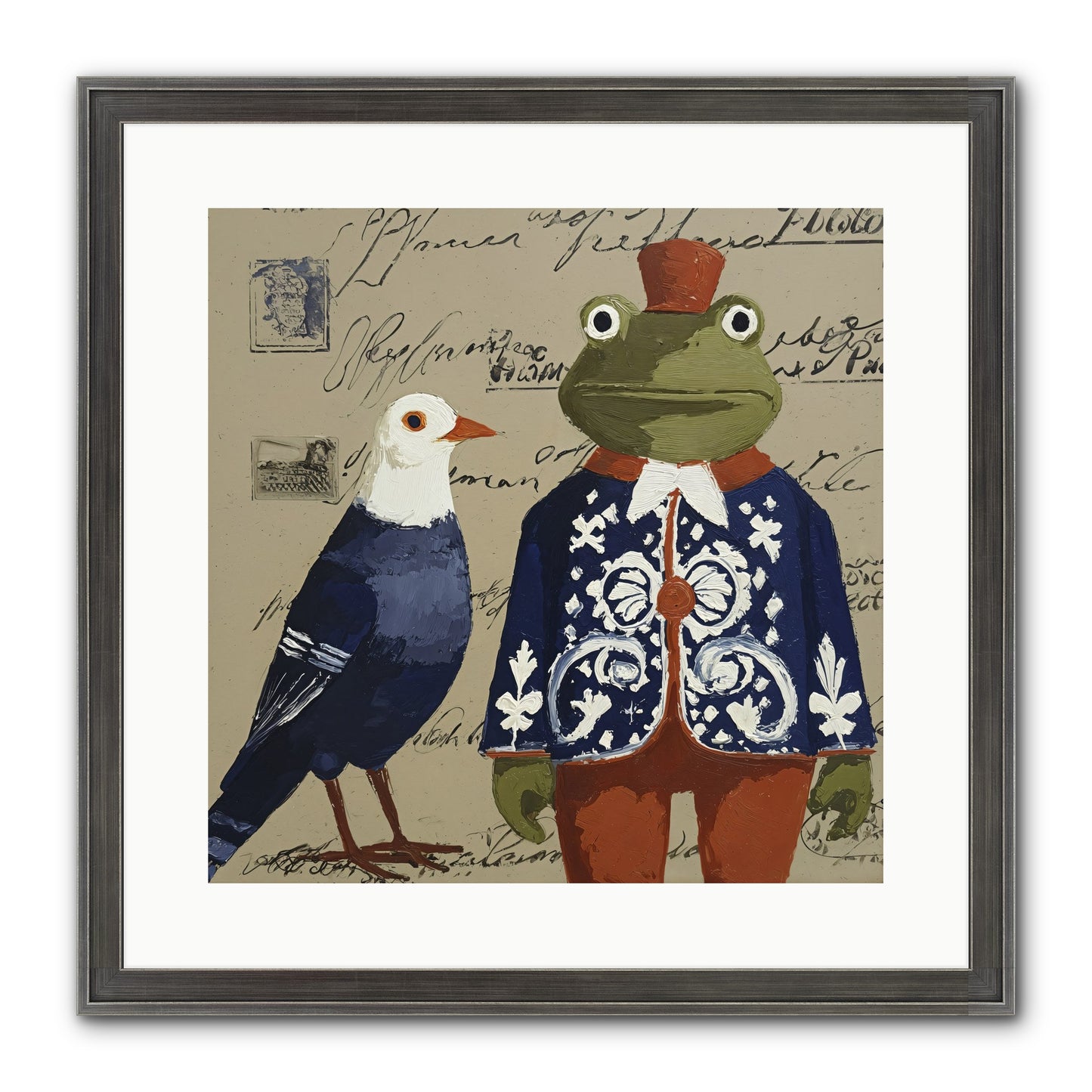 When Serendipity Enters Framed Print - Slimwoods Black/Silver 16x16