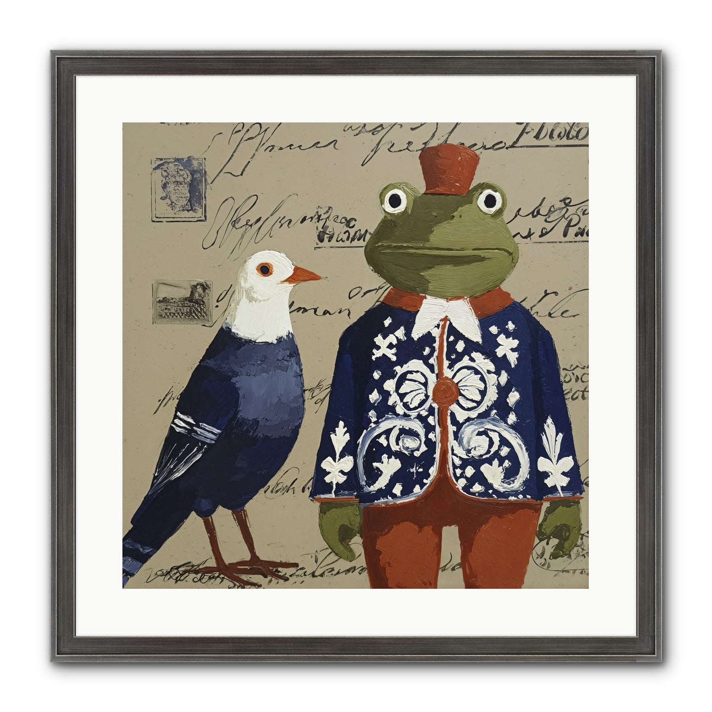 When Serendipity Enters Framed Print - Slimwoods Black/Silver 20x20