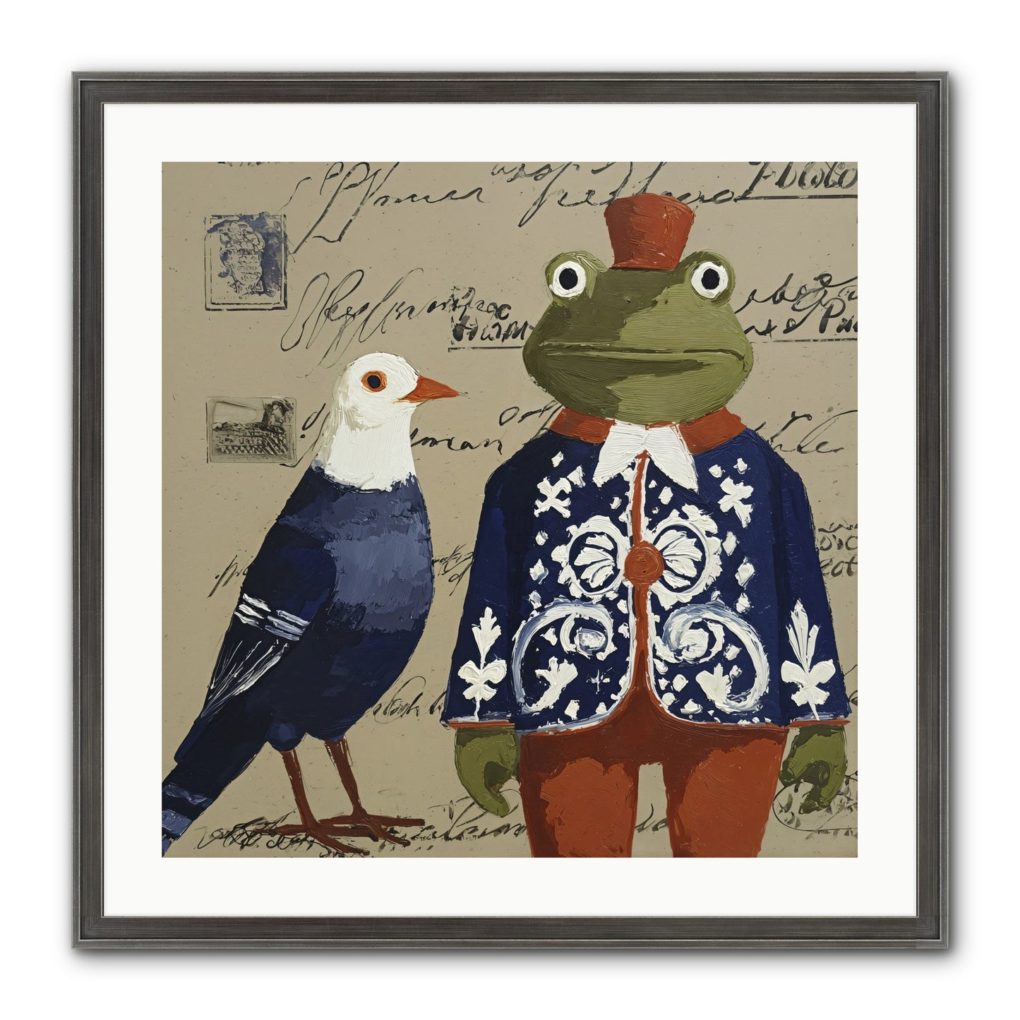 When Serendipity Enters Framed Print - Slimwoods Black/Silver 24x24