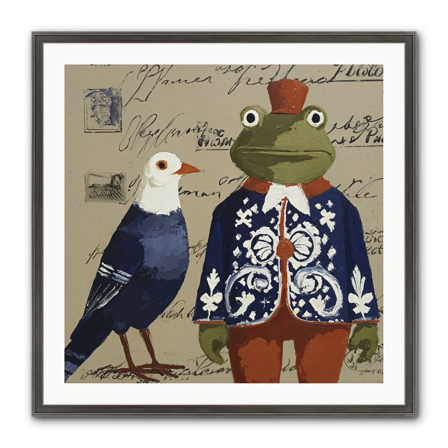 When Serendipity Enters Framed Print - Slimwoods Black/Silver 30x30