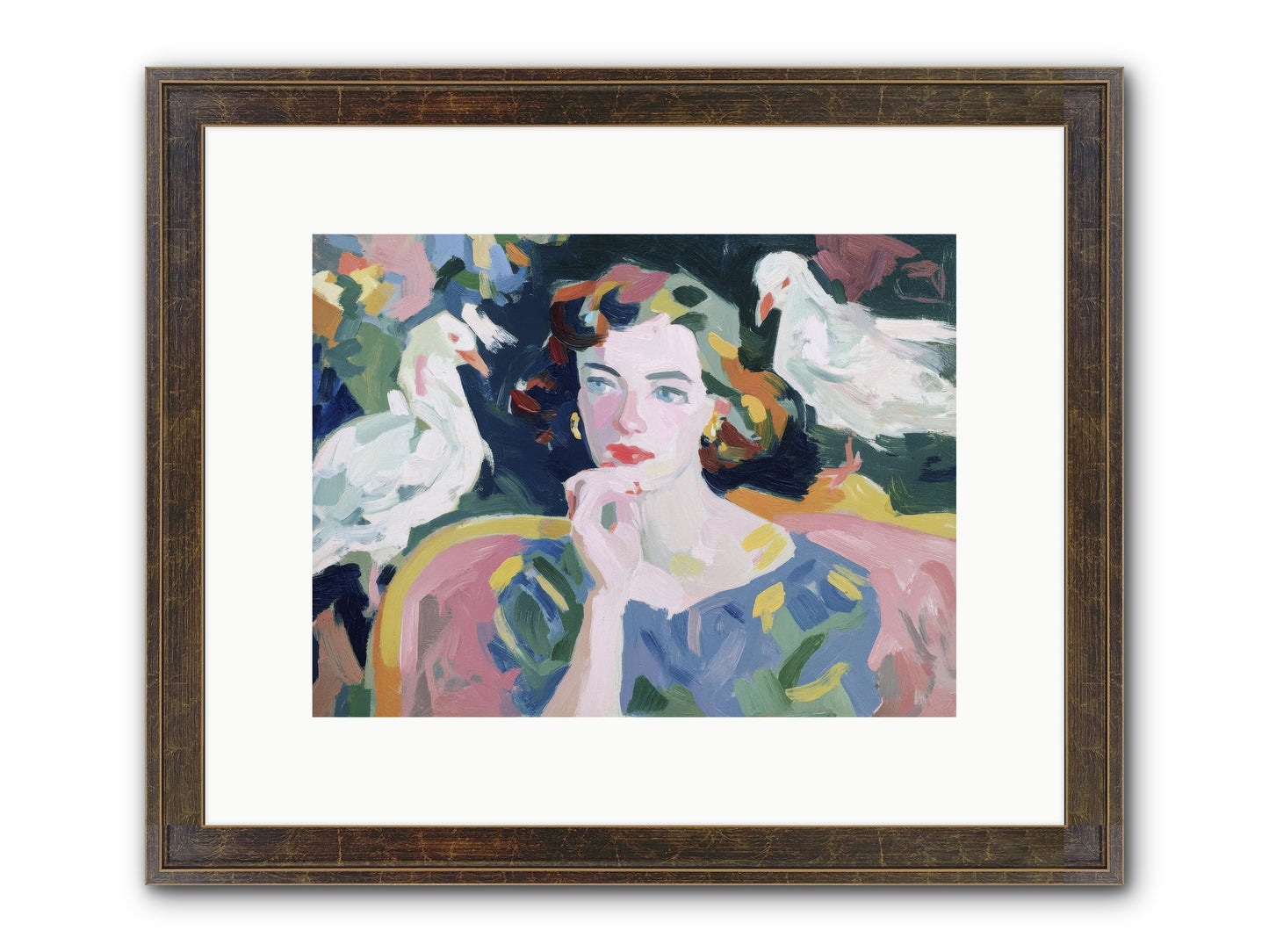 When Silence Had Wings Framed Print - Slimwoods Black/Gold 12x9