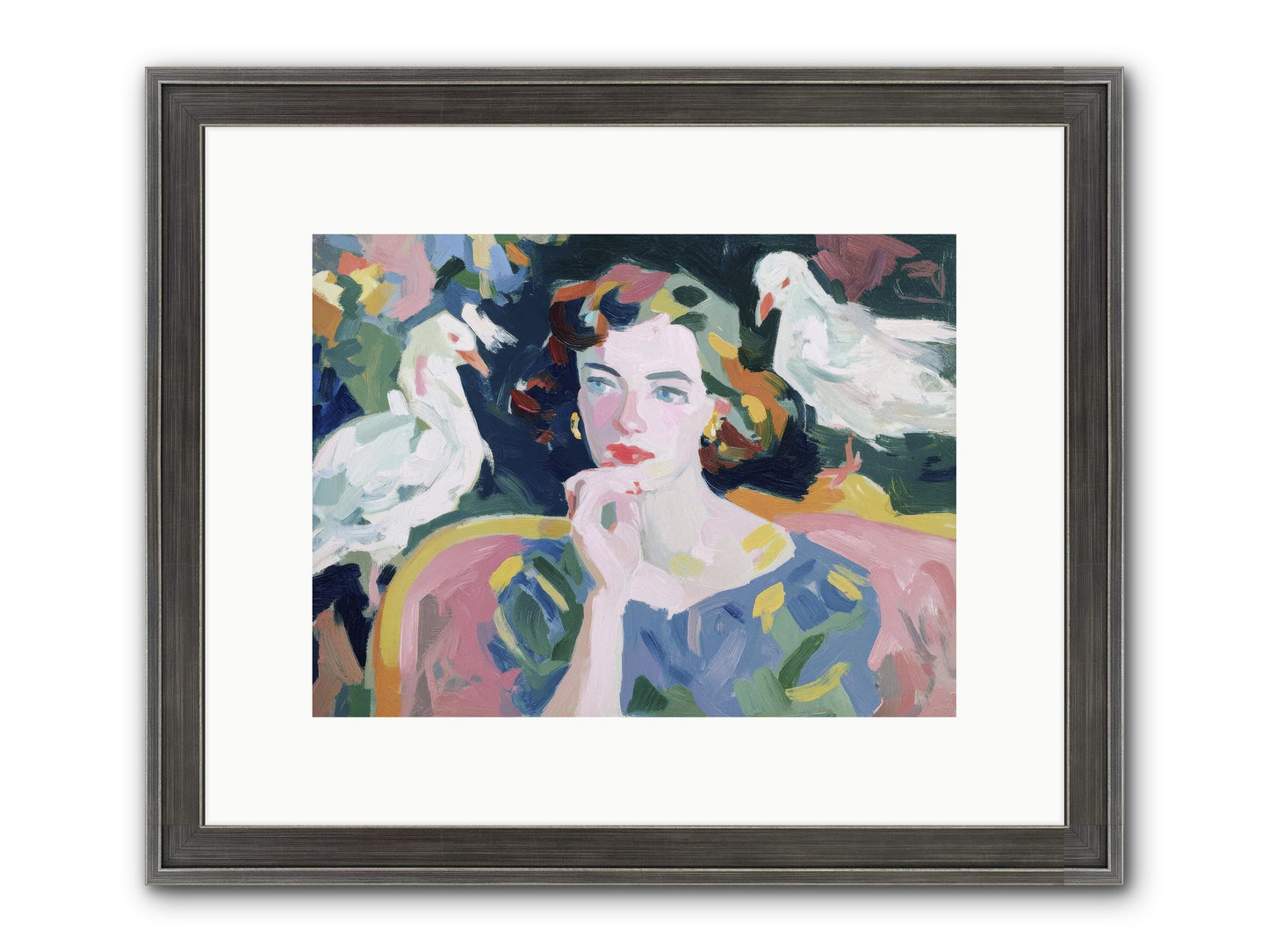 When Silence Had Wings Framed Print - Slimwoods Black/Silver 12x9