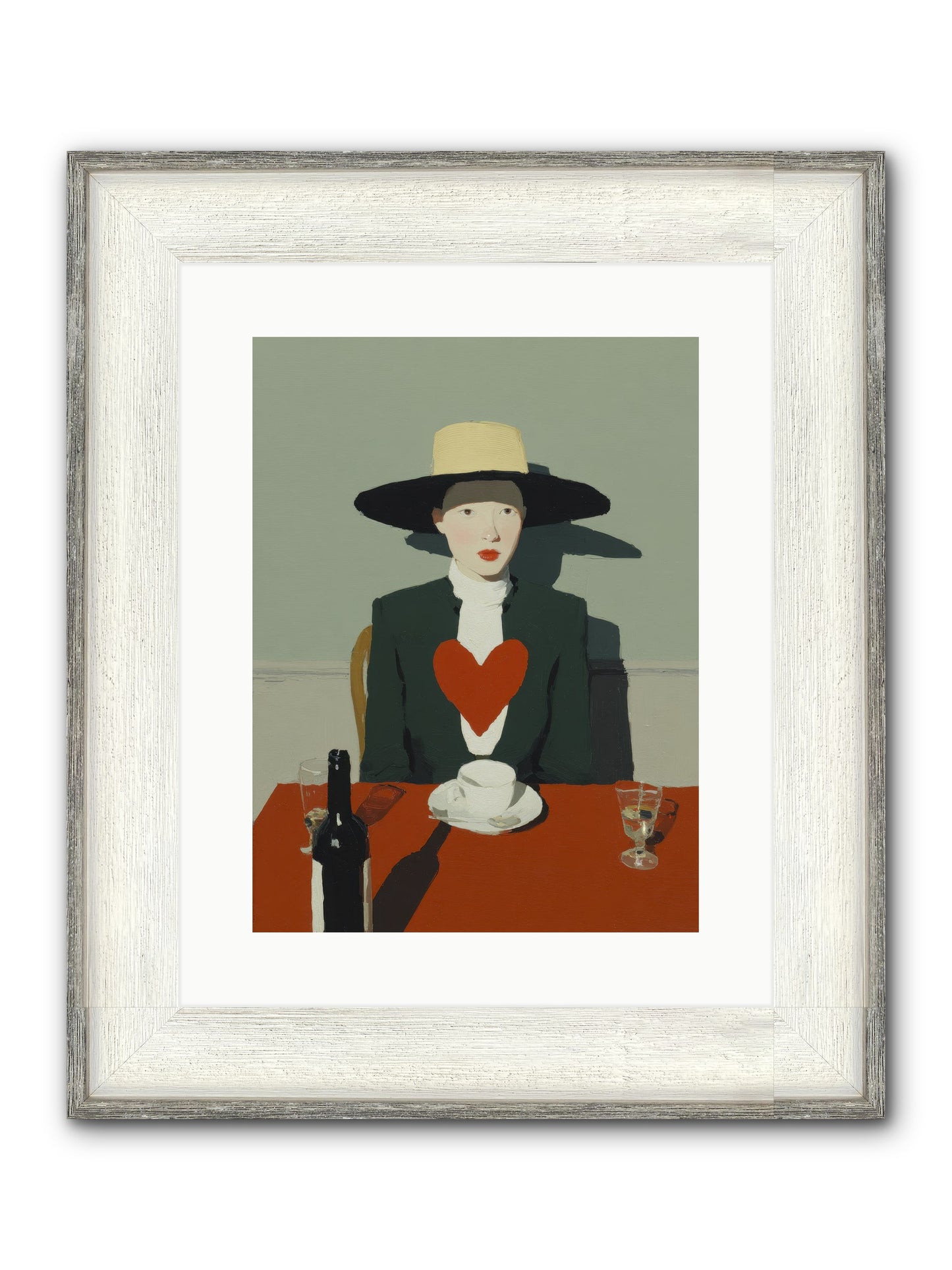 When Souls Find Their Match Framed Print - Driftwood White 12x16