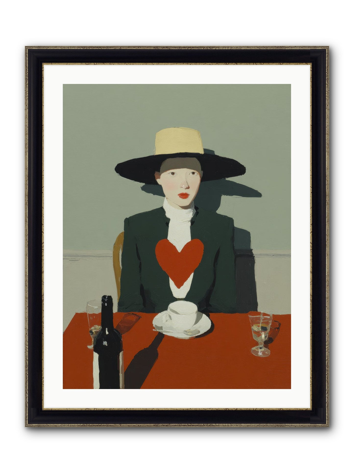 When Souls Find Their Match Framed Print - Black & Gold 24x32