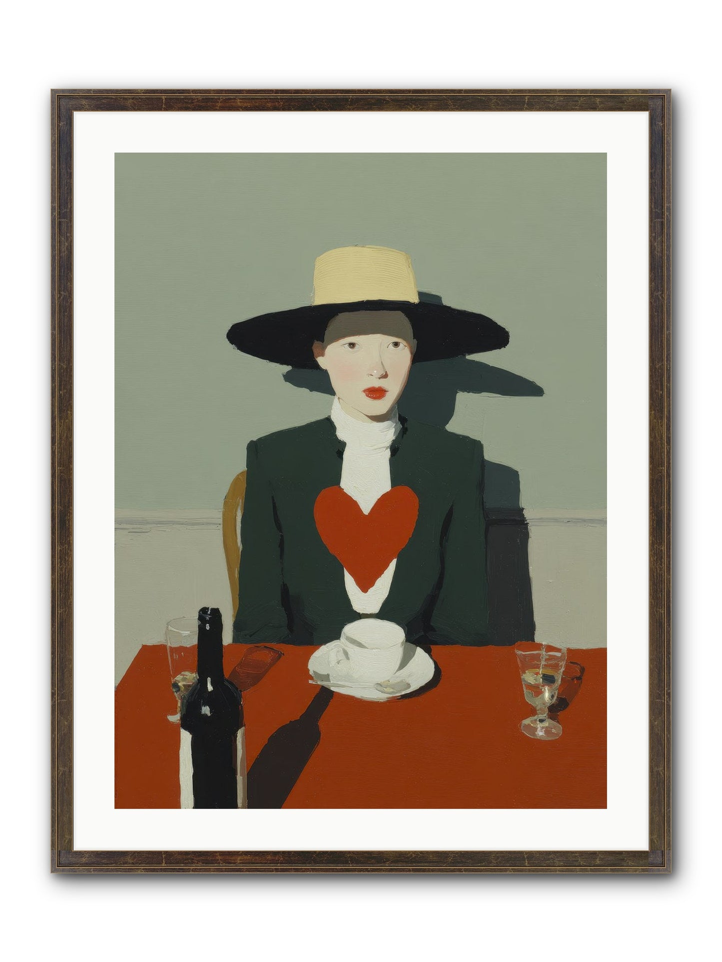 When Souls Find Their Match Framed Print - Slimwoods Black/Gold 24x32