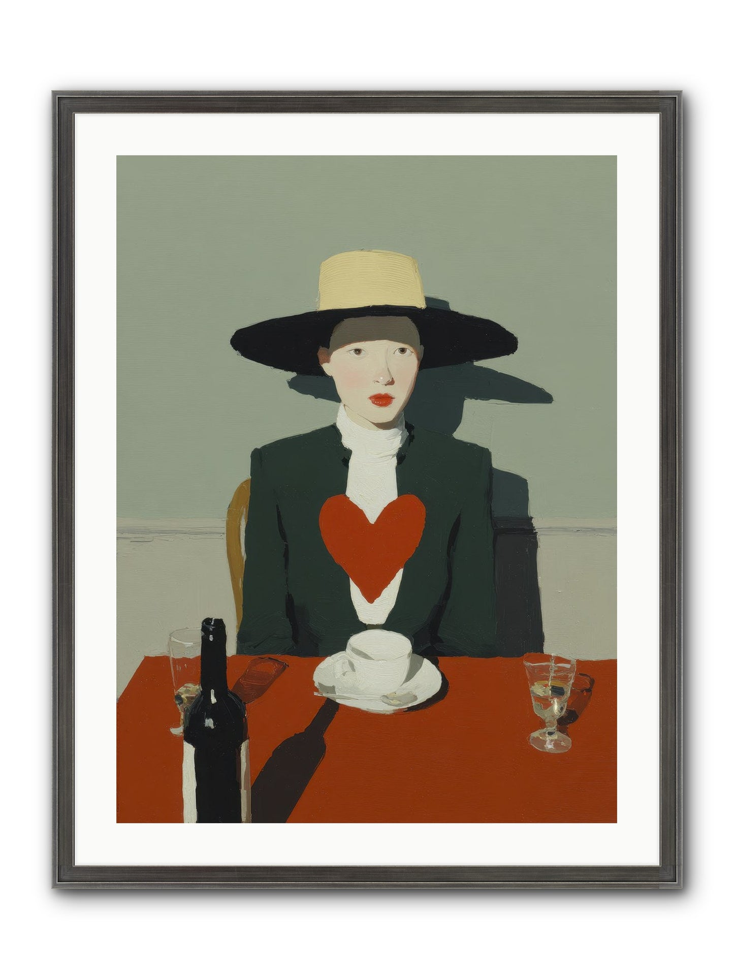 When Souls Find Their Match Framed Print - Slimwoods Black/Silver 24x32