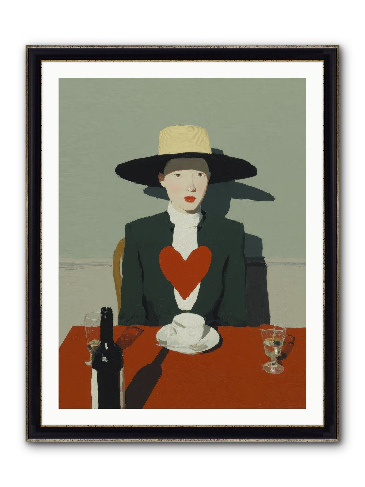 When Souls Find Their Match Framed Print - Black & Gold 30x40