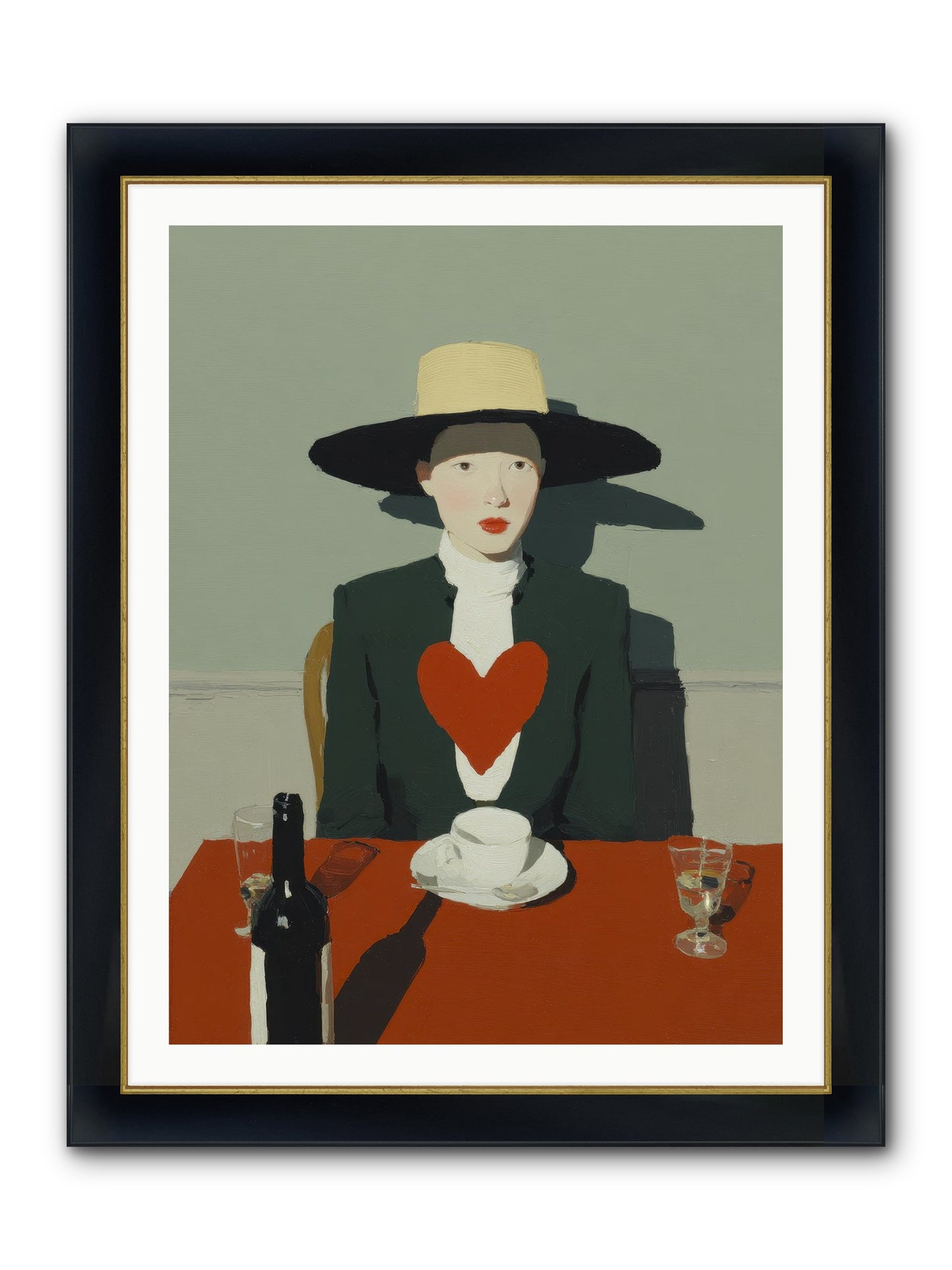 When Souls Find Their Match Framed Print - Wide Black w/Gold 30x40