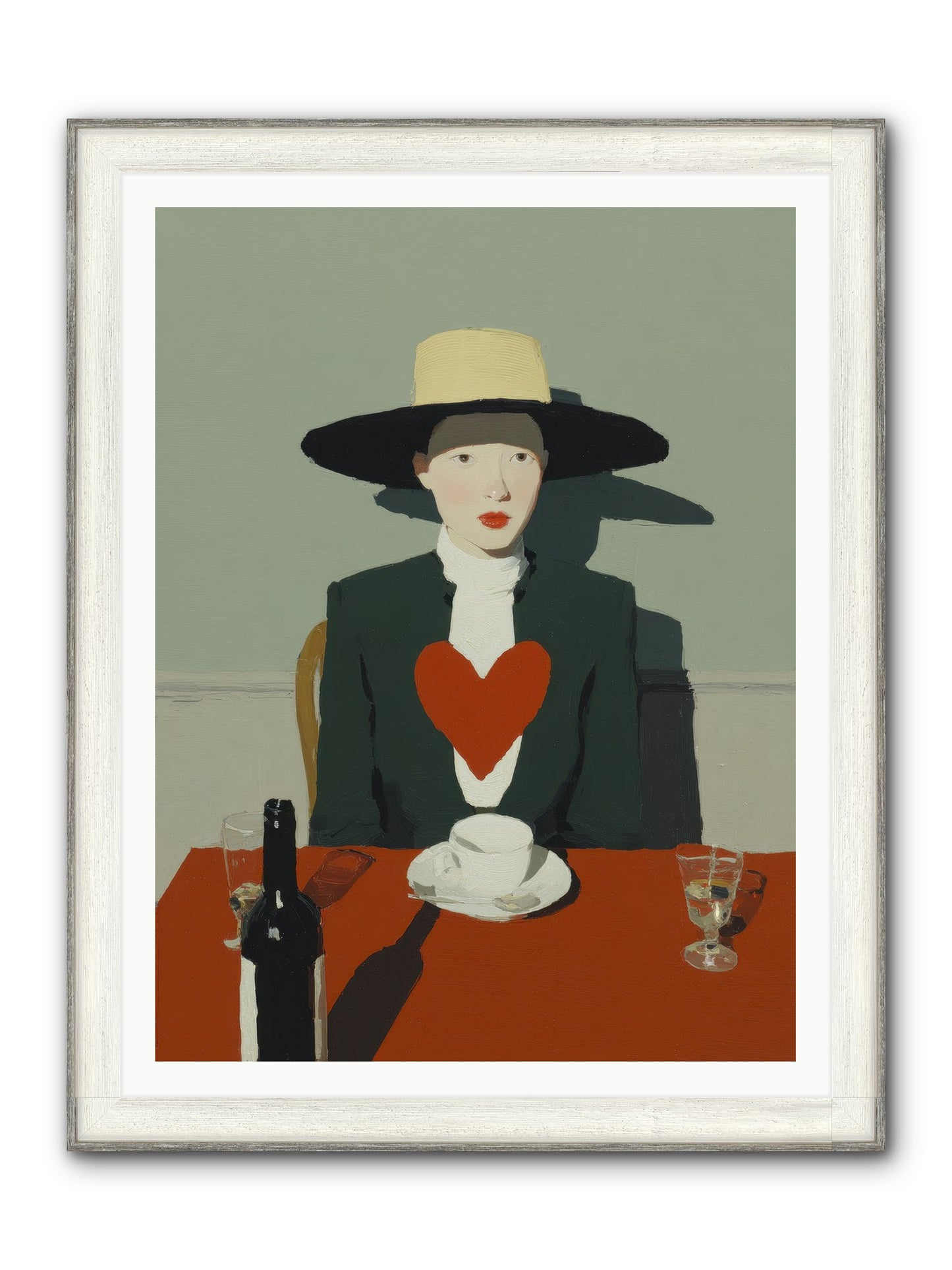 When Souls Find Their Match Framed Print - Driftwood White 36x48