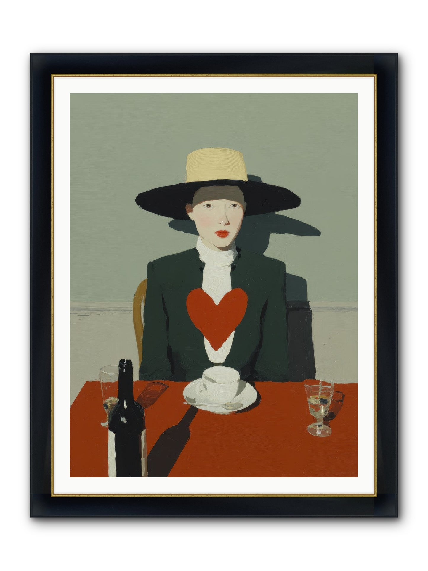 When Souls Find Their Match Framed Print - Wide Black w/Gold 36x48