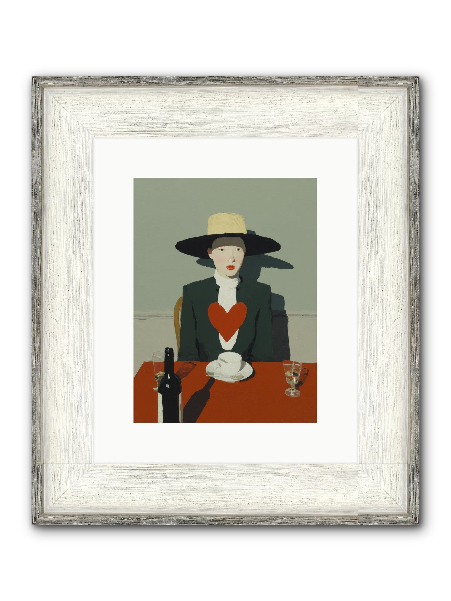 When Souls Find Their Match Framed Print - Driftwood White 9x12