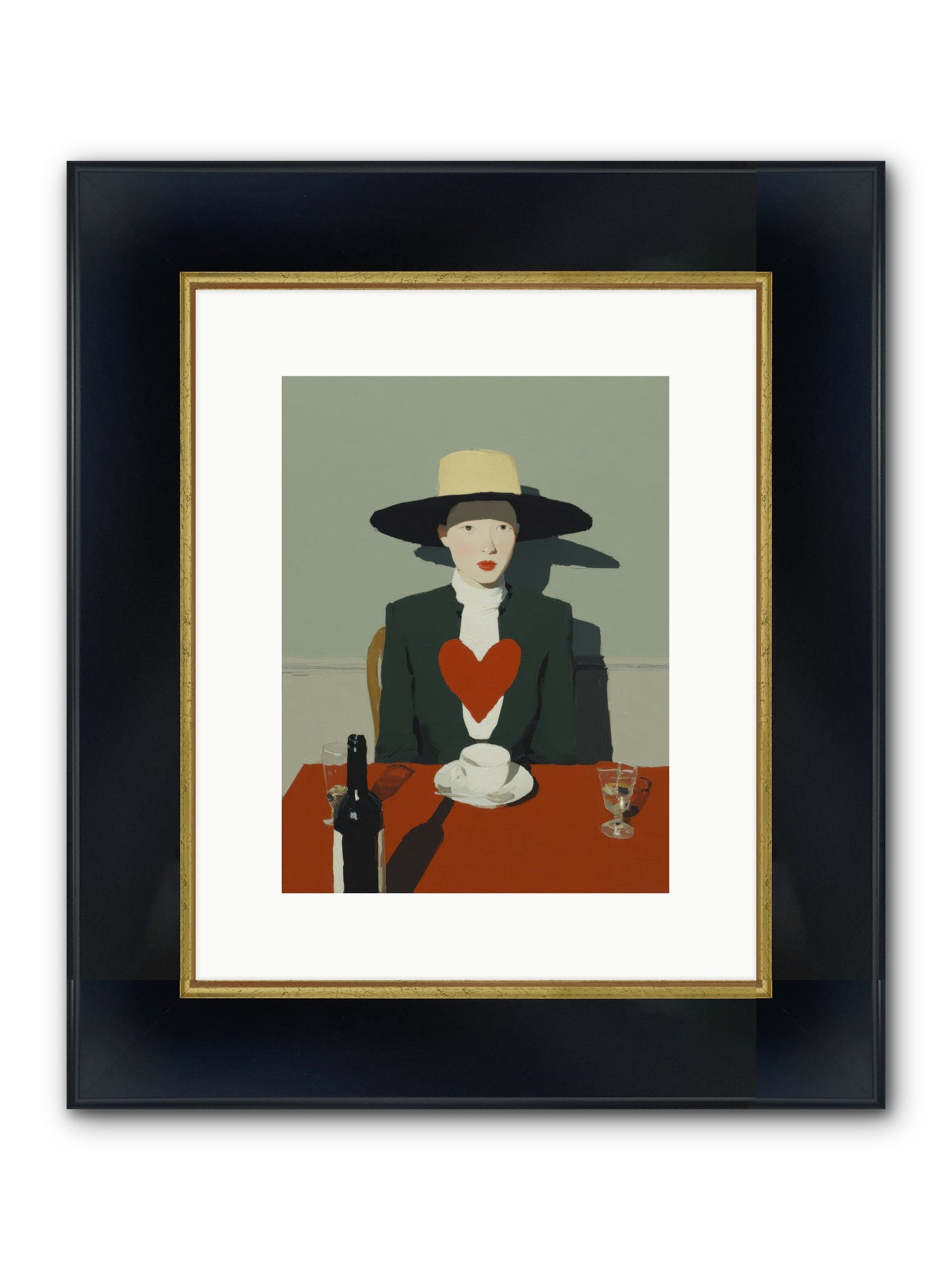 When Souls Find Their Match Framed Print - Wide Black w/Gold 9x12