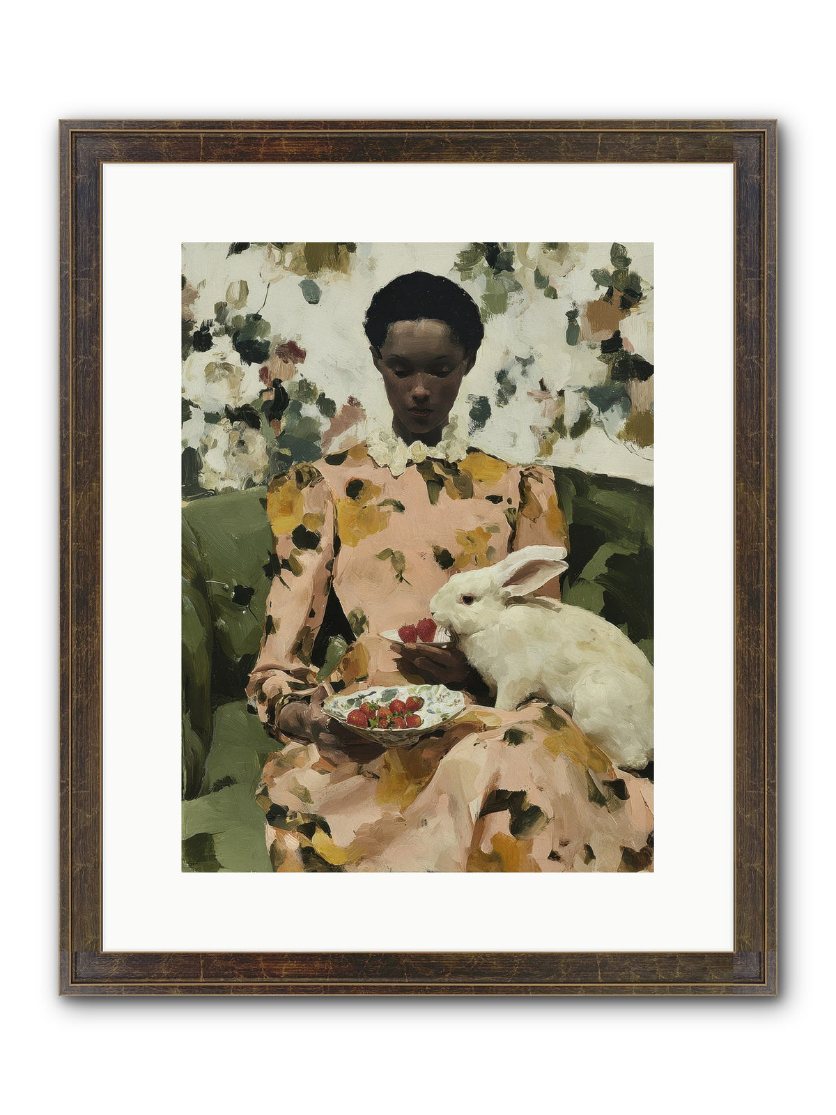 When Spring Wore Velvet Framed Print - Slimwoods Black/Gold 12x16