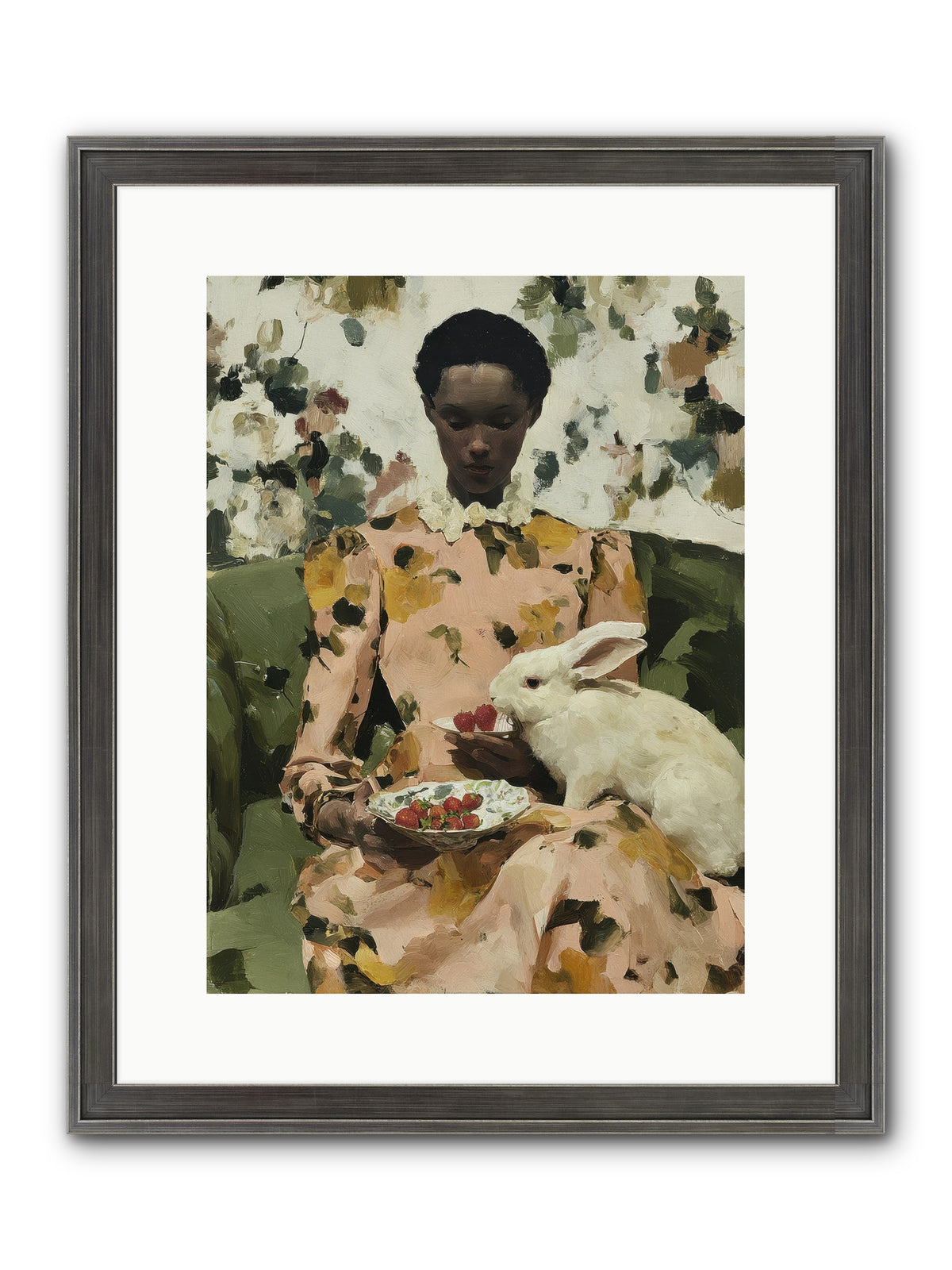 When Spring Wore Velvet Framed Print - Slimwoods Black/Silver 12x16